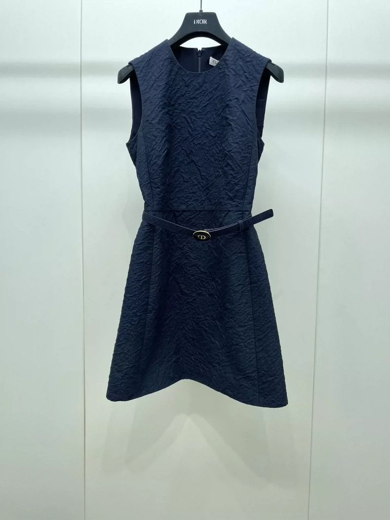 Dior Dior Belted Sleeveless Dress - dmc Size XS / US 0-2 / IT 36-38 - 1 Thumbnail