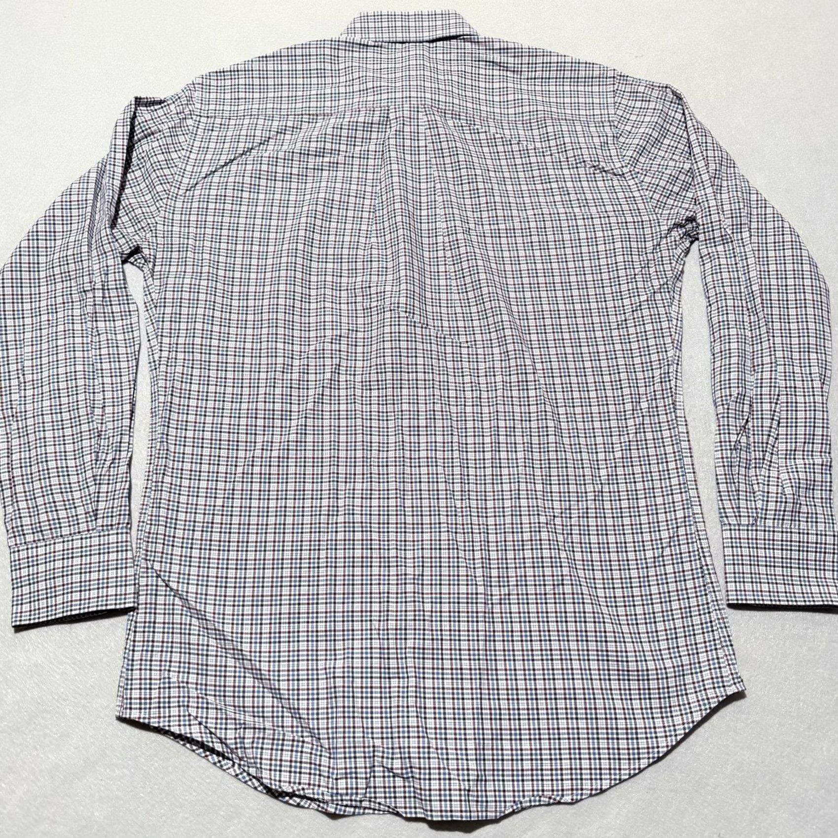 Peter Millar Peter Millar Crown Finish Shirt Men Blue Maroon Plaid Button-Up Medium Size US M / EU 48-50 / 2 - 4 Thumbnail