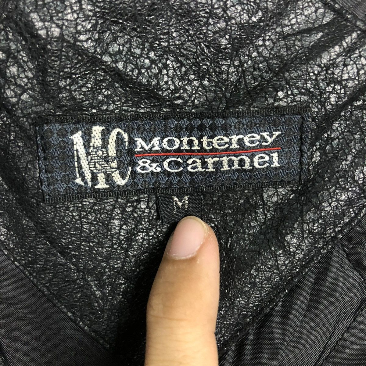 Genuine Leather 🔥VINTAGE BOMBER LEATHER JACKET MONTEREY & CARMEL ISSEYMIYAKE Size US M / EU 48-50 / 2 - 21 Thumbnail