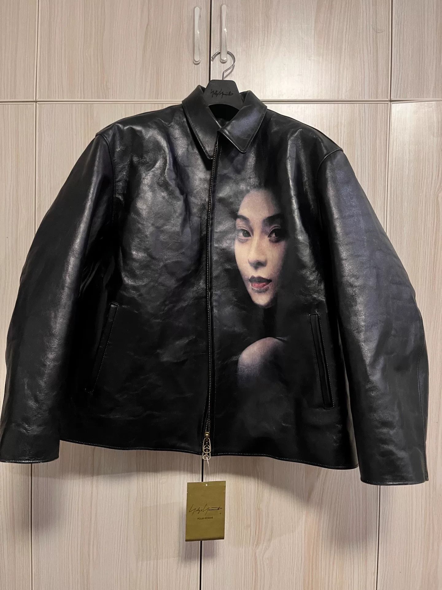 Yohji Yamamoto Yohji Yamamoto Black Leather Jacket Size L / US 10 / IT 46 - 1 Thumbnail