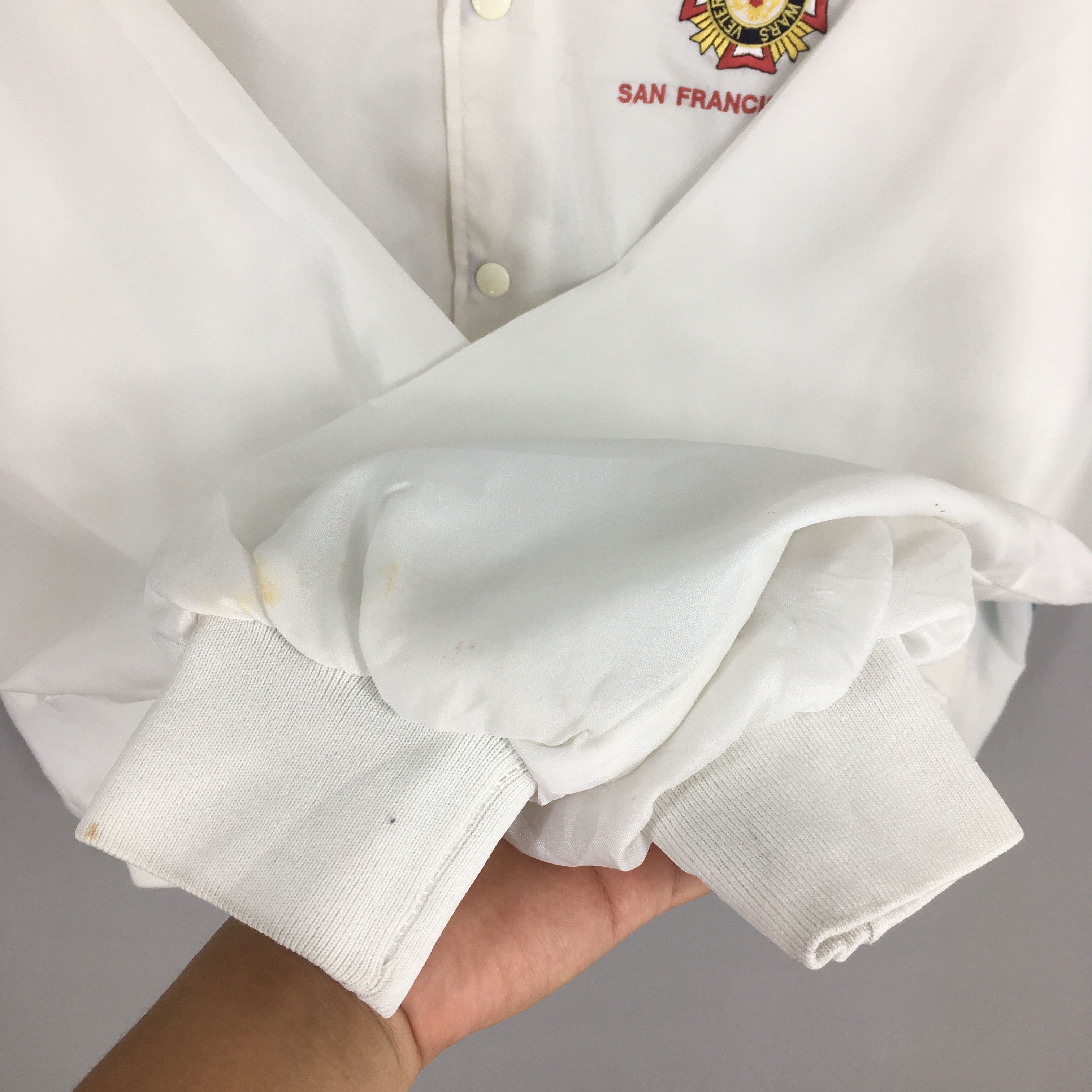 Vintage Vintage 80s King Louie Eagles Satin Varsity Jacket XLarge Size US XL / EU 56 / 4 - 6 Thumbnail