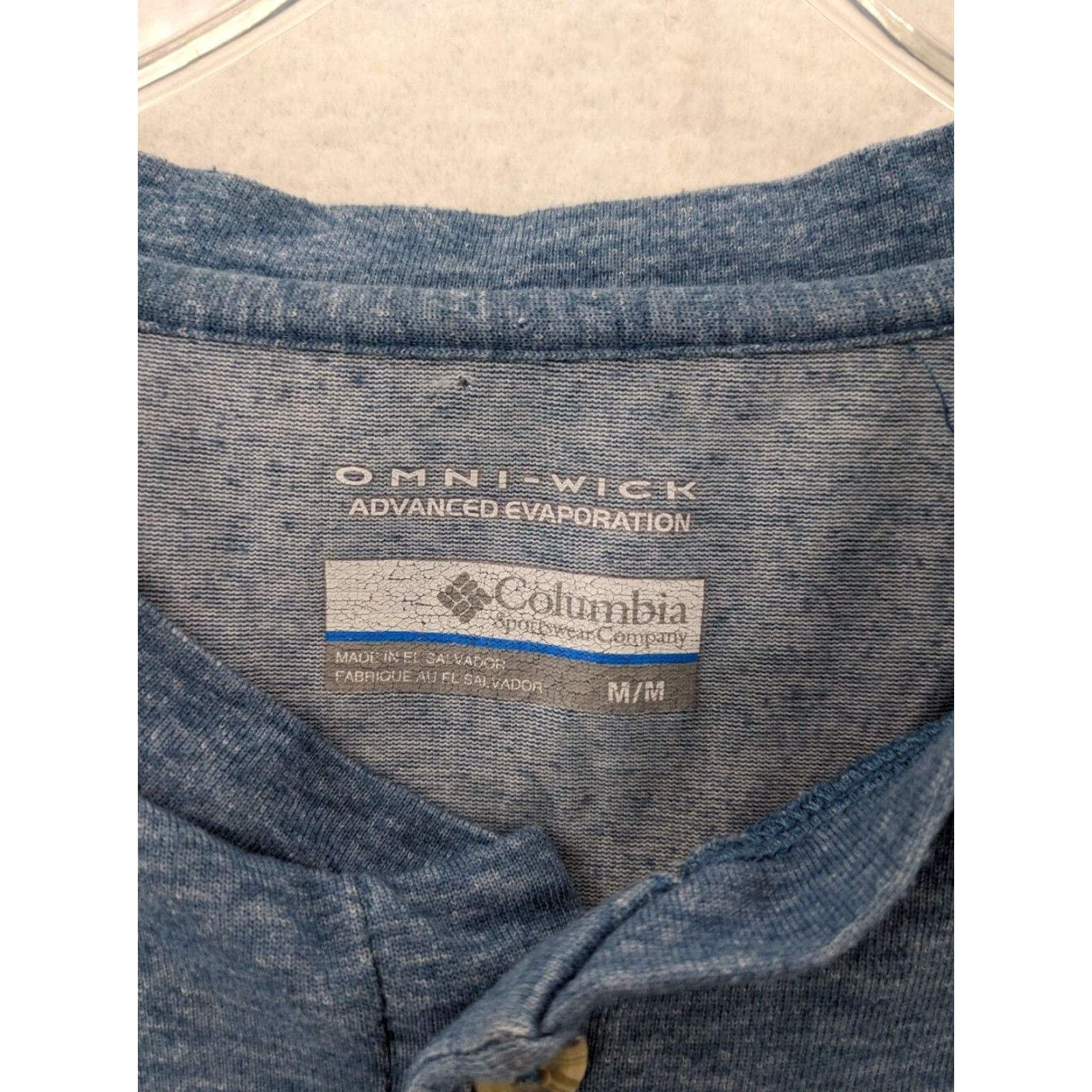 Vintage Columbia Shirt Mens Medium Blue Omni-Wick Long Sleeve Pullover Size US M / EU 48-50 / 2 - 6 Thumbnail