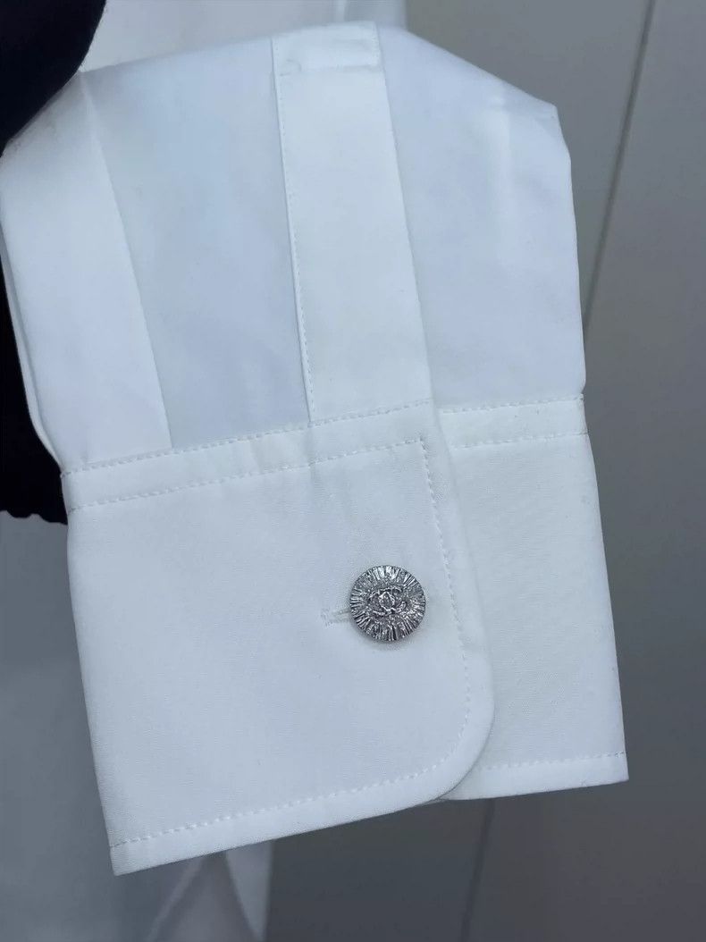 Chanel Chanel 24S new white long-sleeved shirt 2504-Nextarrow Size XXS / US 00 / IT 34 - 3 Thumbnail