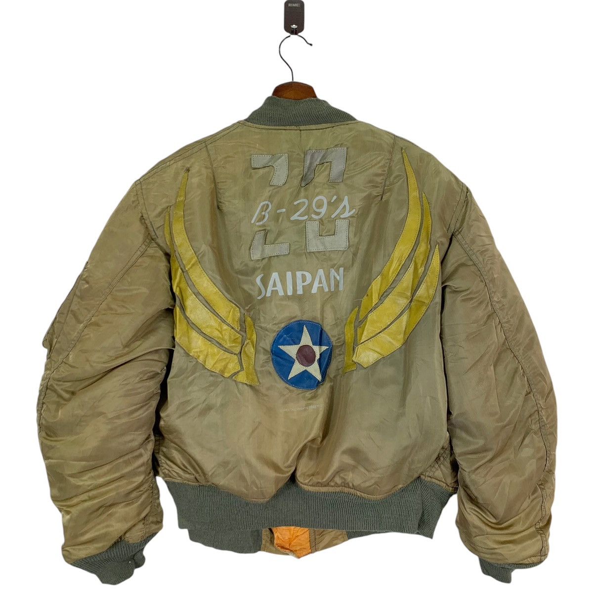 Alpha Industries VINTAGE AVIREX USAF M-1 BOMBER ZIPPER JACKET Size US M / EU 48-50 / 2 - 1 Thumbnail