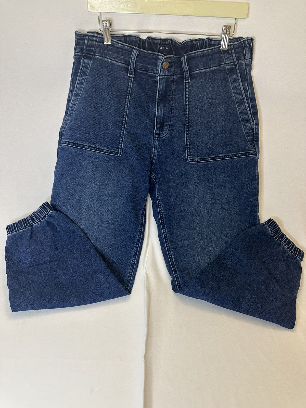J.Crew J.Crew Women’s Utility Jogger Jean size 31 mid Rise, Denim Size 31" - 1 Thumbnail