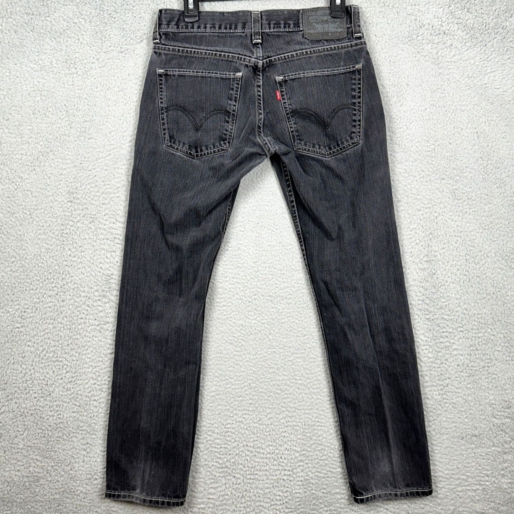 Levi's Levi's 511 Jeans Mens 31X30 Black Skinny Dark Washed 5 Pocket Casual EUC Size US 31 - 2 Thumbnail