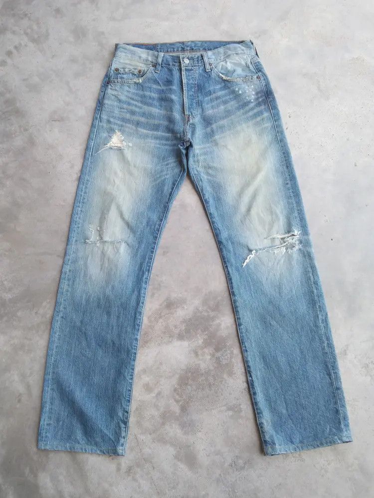 Levi's Vintage Levi's 501 Rusty Wash Distressed Jeans 30x32 Size US 30 / EU 46 - 1 Thumbnail