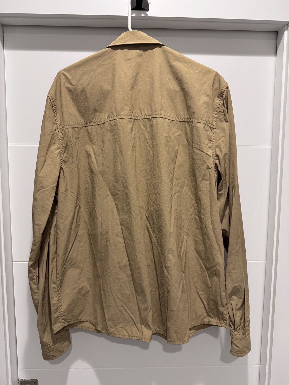 Kith Kith Mens Military Crispy Nylon Work Shirt Travertine Size M Size US M / EU 48-50 / 2 - 11 Thumbnail