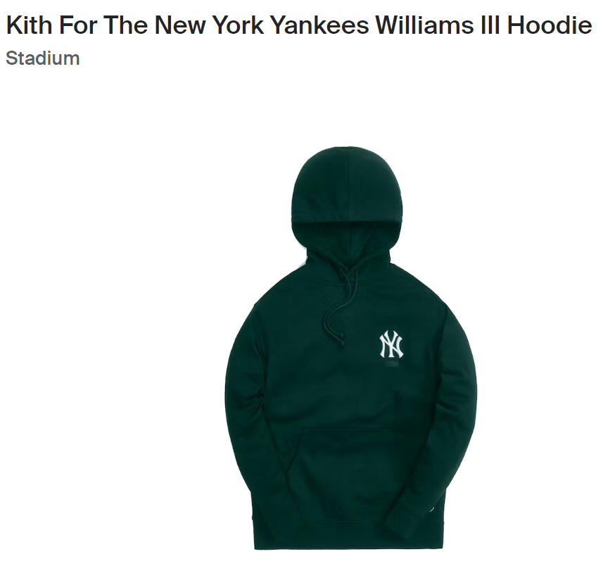 Kith Kith For The New York Yankees Williams III Hoodie | Grailed