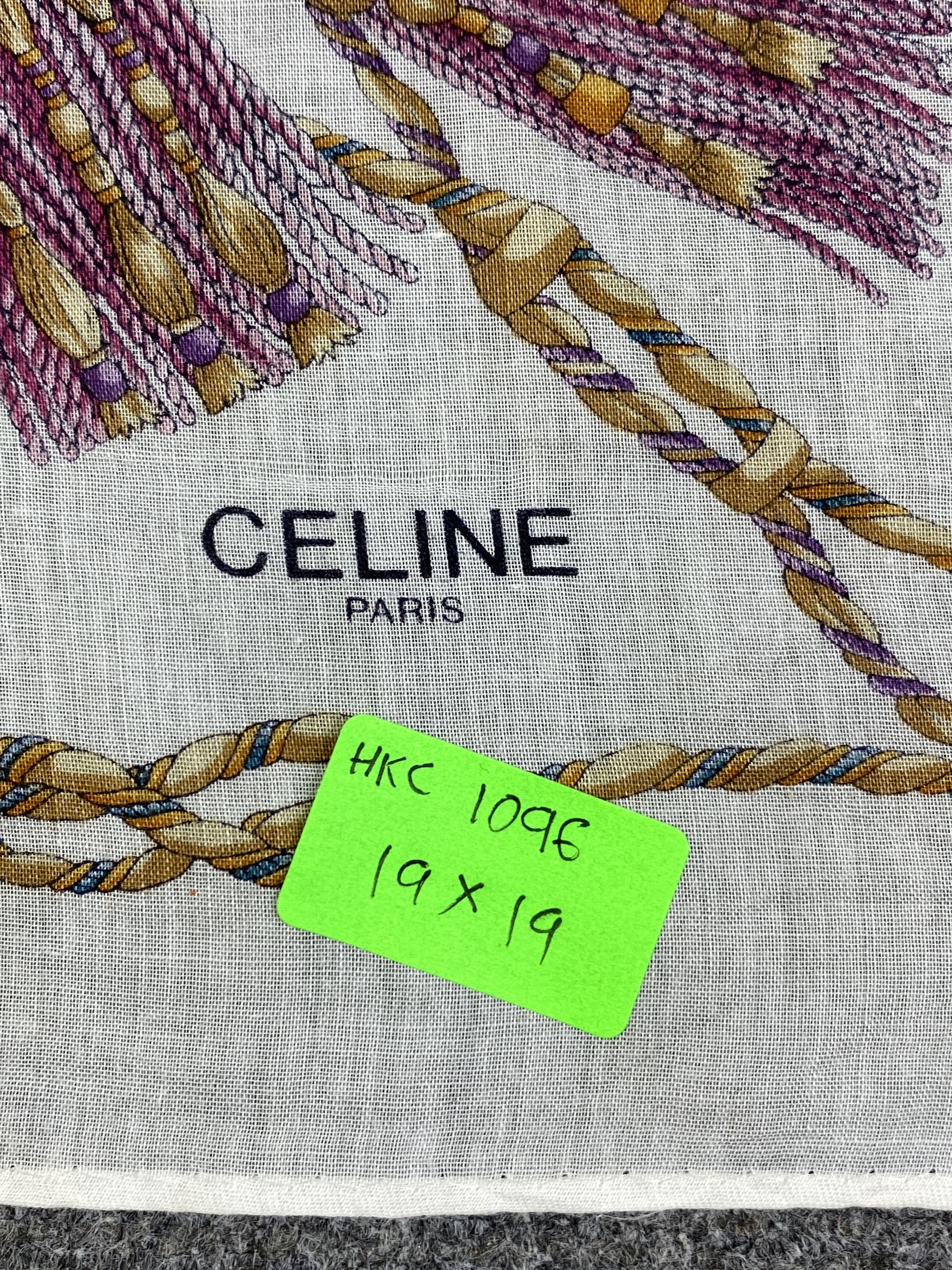 Celine Vintage Celine Handkerchief / Neckerchief HKC1096 Size ONE SIZE - 10 Thumbnail