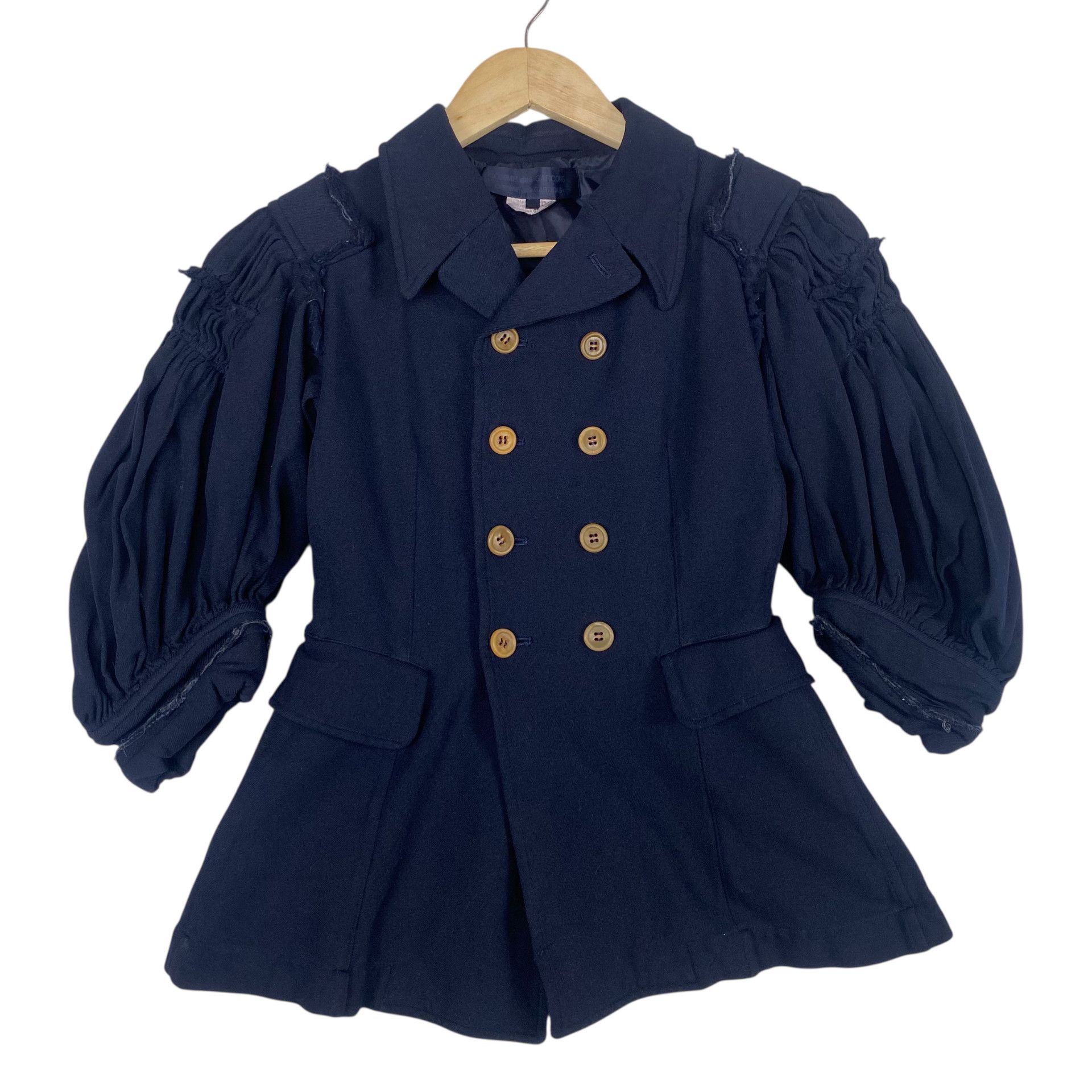 Comme des Garcons 💥AD2007 COMME DES GARCONS RUNWAY BREASTED JACKET Size S / US 4 / IT 40 - 1 Thumbnail