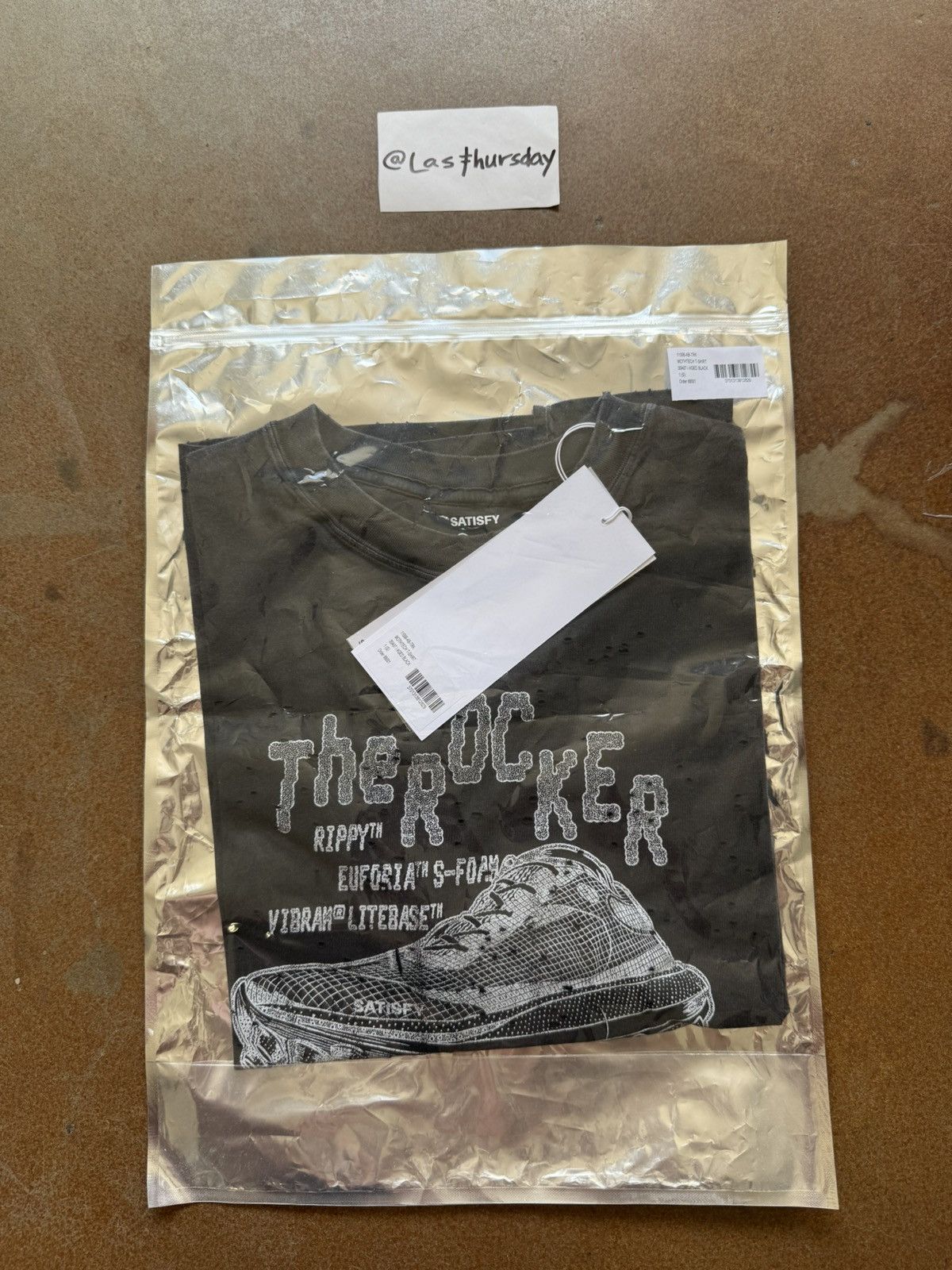 Satisfy Satisfy The Rocker Trailmaster MothTech Tee Aged Black Small Size US S / EU 44-46 / 1 - 4 Thumbnail