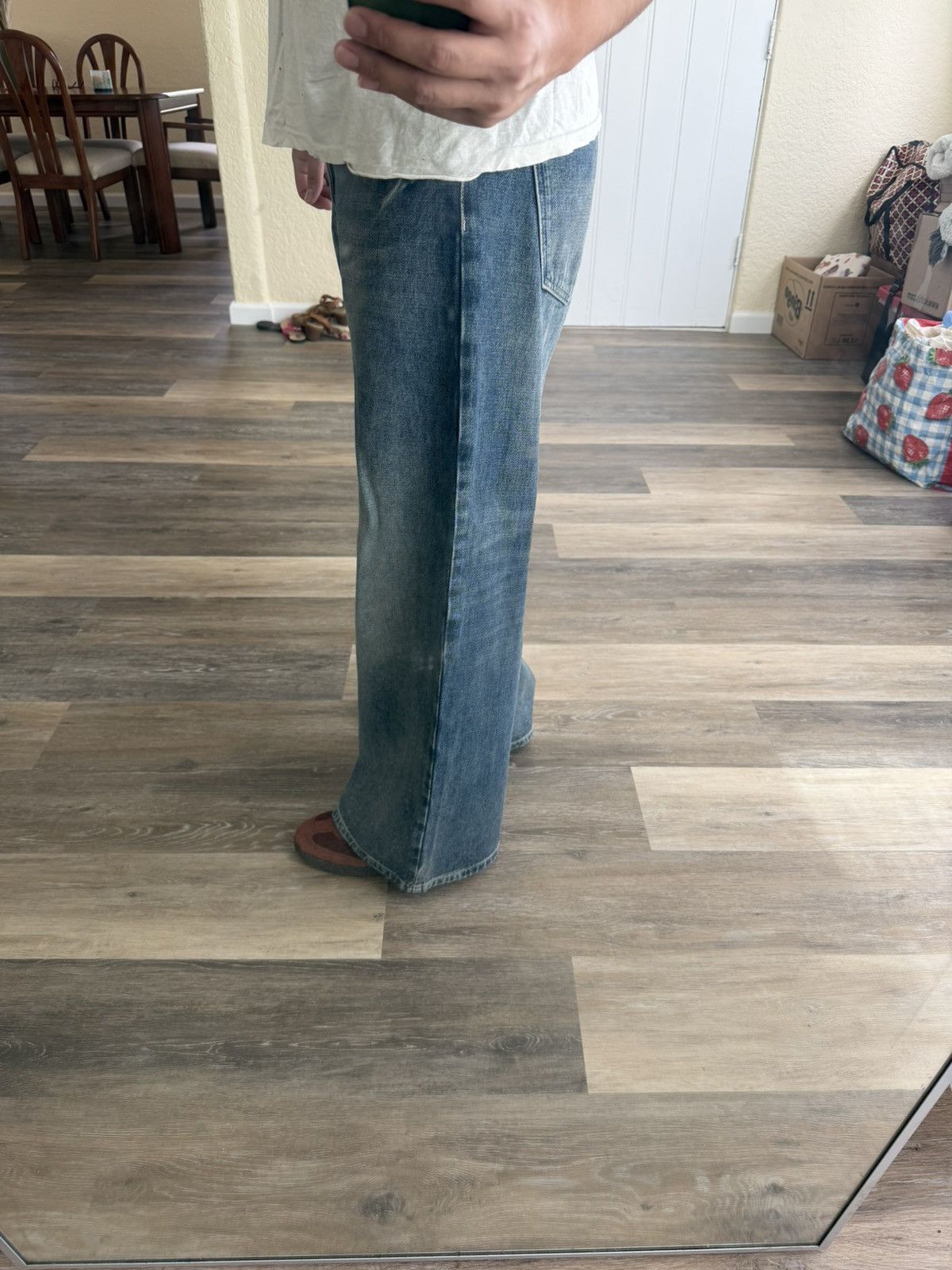 Other Pearled Ivory Denim - PI 1403 Size US 32 / EU 48 - 7 Thumbnail