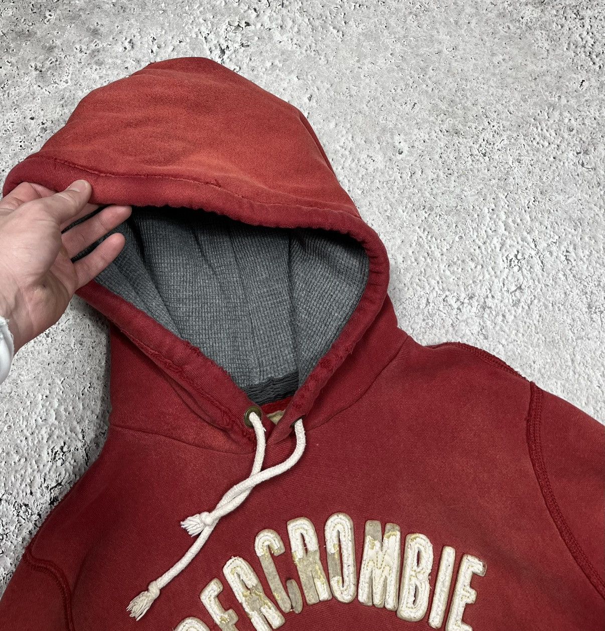 Abercrombie & Fitch Abercrombie & Fitch Heavy Red Hoodie NY 92 Logo XL Size US XL / EU 56 / 4 - 5 Thumbnail