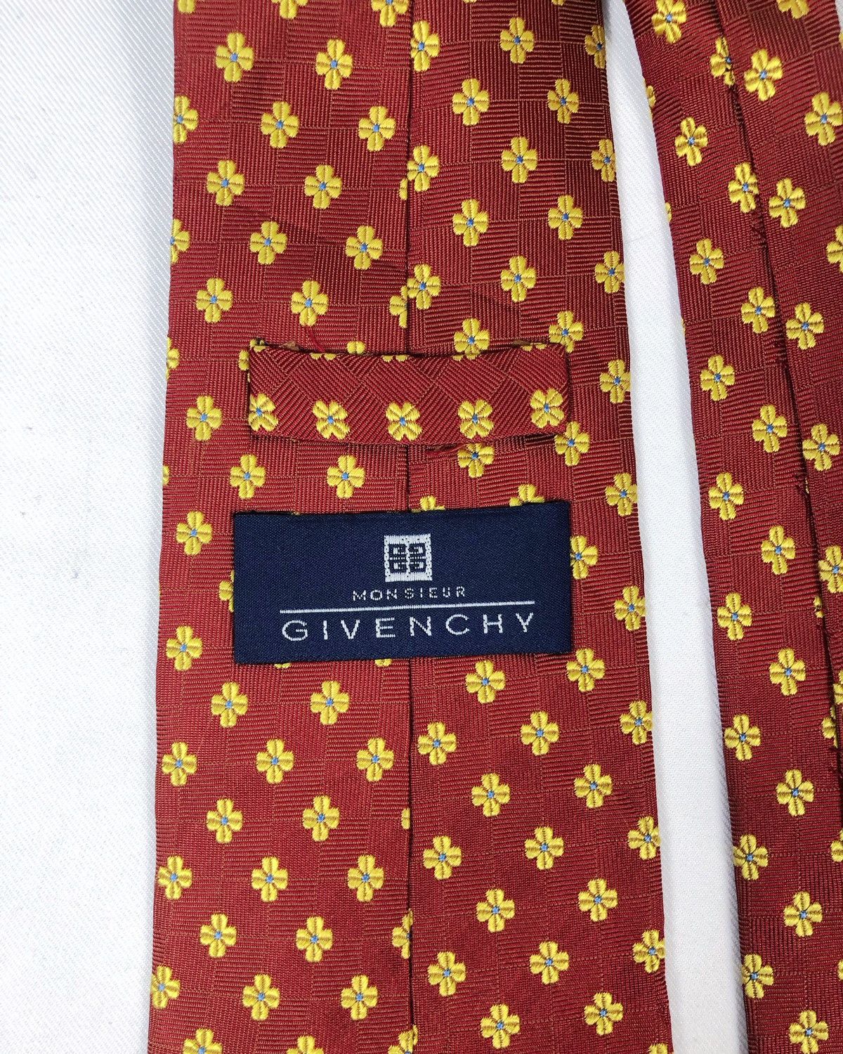 Givenchy Rare Vintage Monsieur Givenchy Silk Tie Size ONE SIZE - 4 Thumbnail