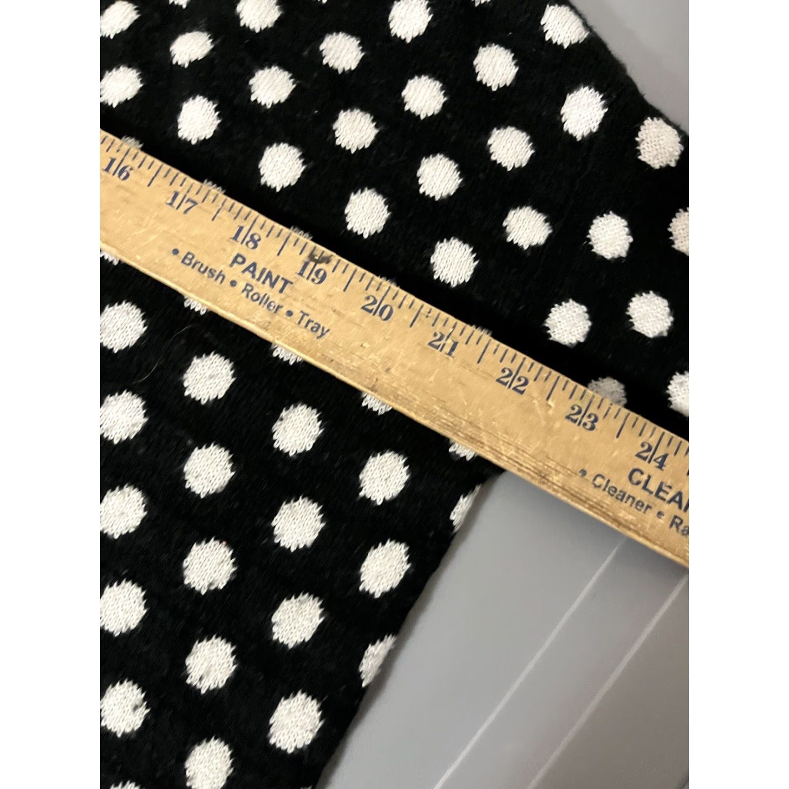 H&M H&M Women’s Polka Dot Acrylic Nylon Blend Rib-Knit Long Sleeve Sweater Black L Size L / US 10 / IT 46 - 5 Thumbnail