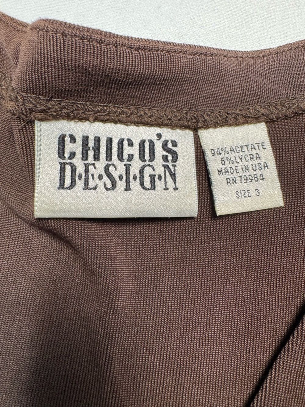 Chicos Chico's Brown Liquid Knit Cardigan Animal Print Tank Top Se Size XL / US 12-14 / IT 48-50 - 7 Thumbnail