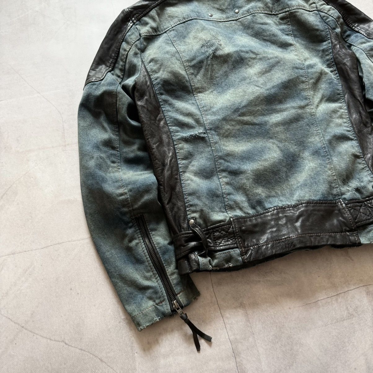 Hysteric Glamour × Undercover Gothic Leather Biker Distressed Jacket LGB Rick Owens Vibe Size US S / EU 44-46 / 1 - 11 Thumbnail
