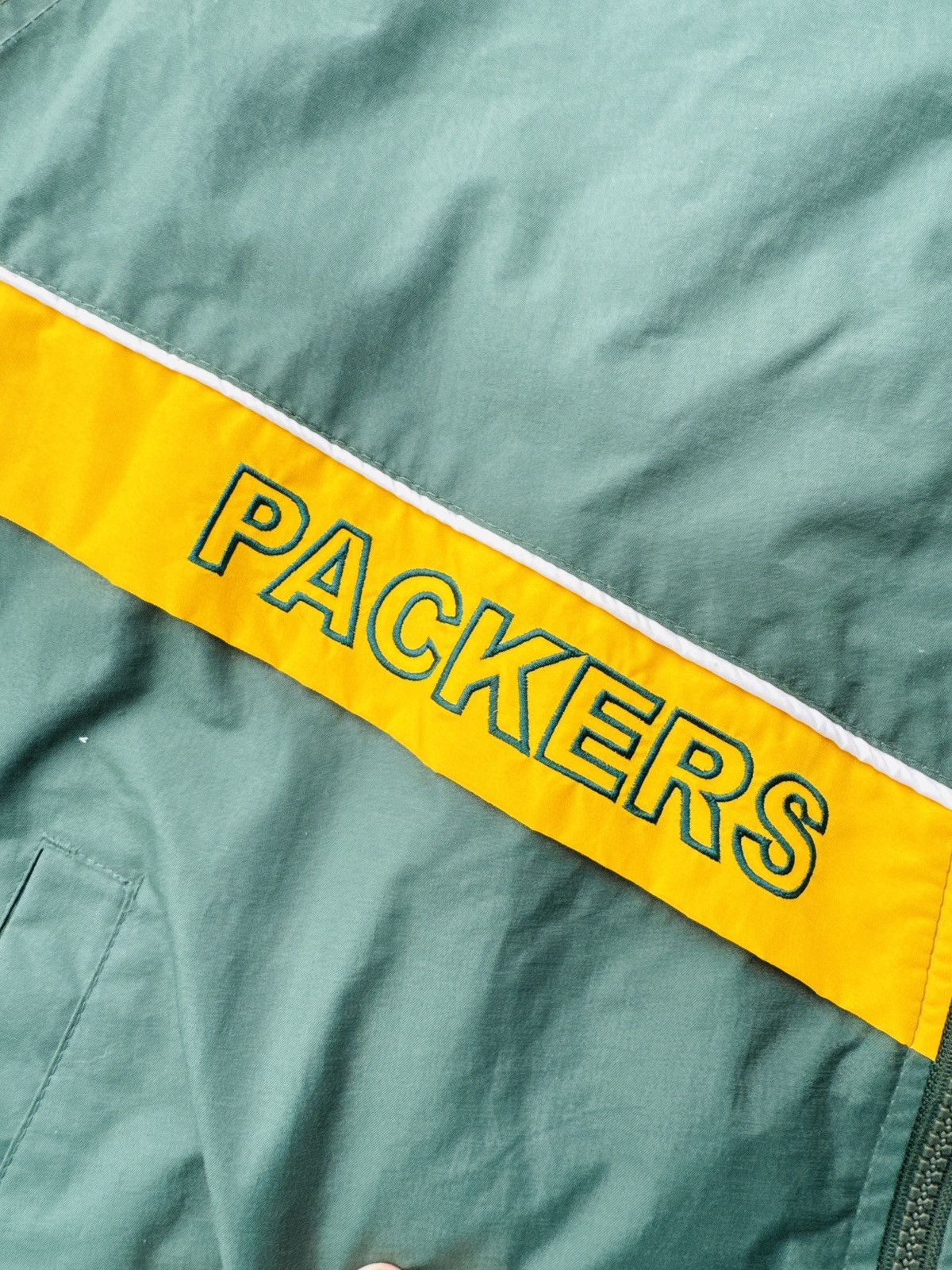 Logo Athletic Vintage 90s Green Bay Packers Logo Athletic Windbreaker Size US XL / EU 56 / 4 - 8 Thumbnail