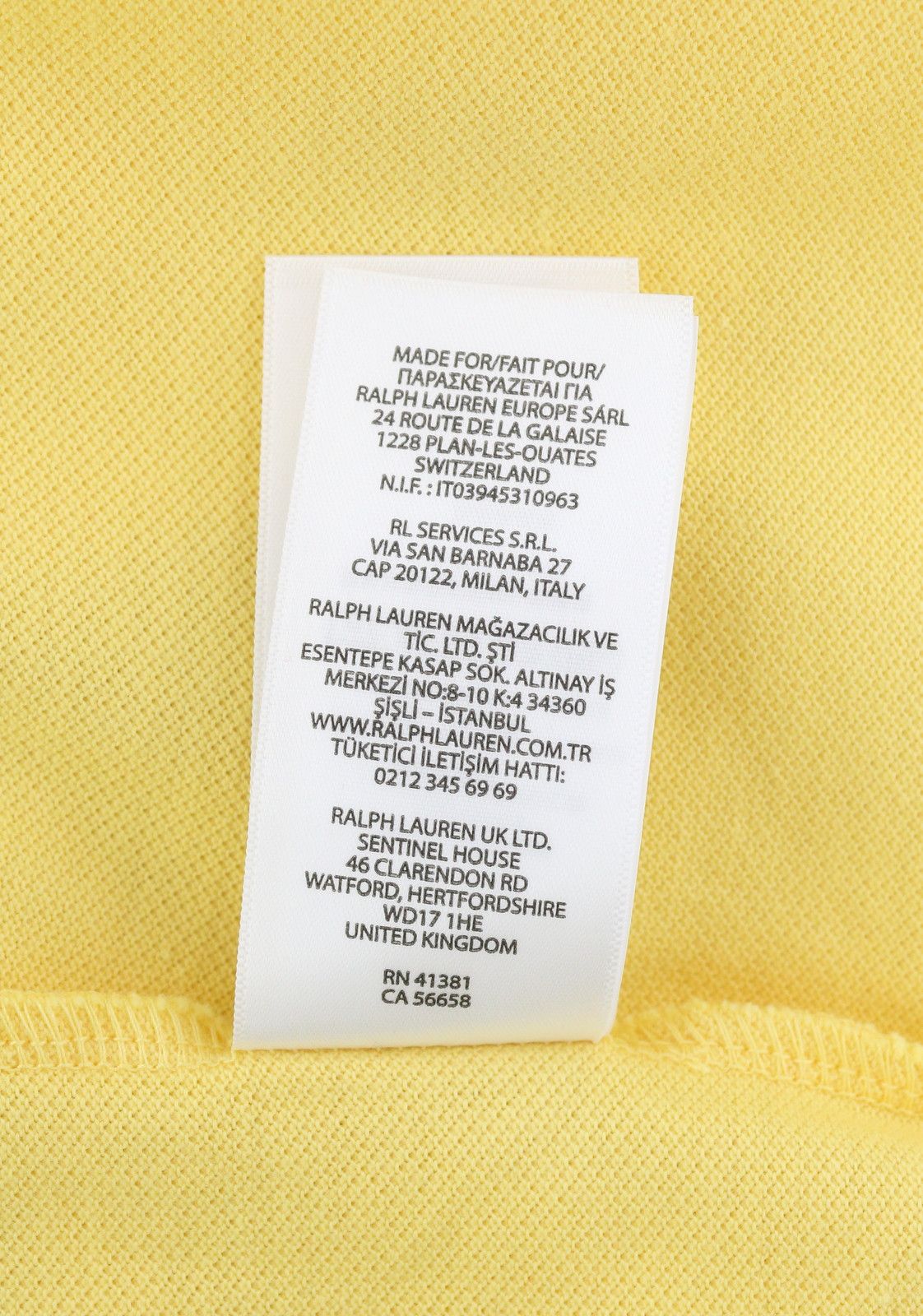 Polo Ralph Lauren CUSTOM SLIM FIT 2XL Yellow Short Sleeve T-Shirt 84525 Size US XXL / EU 58 / 5 - 10 Thumbnail