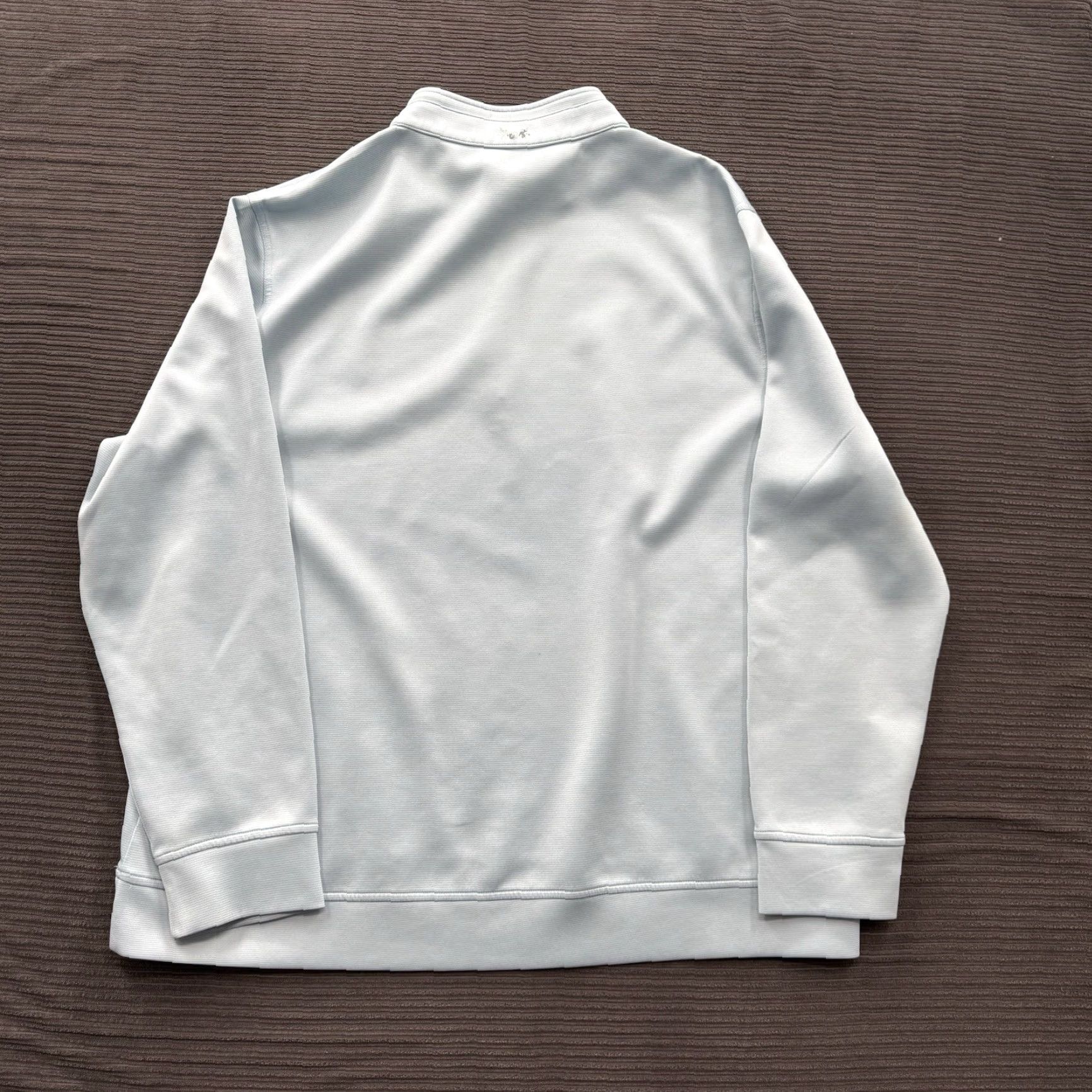 Vintage Hickey Freeman 1/4 Zip Pullover Men 2XL Blue Polyester Long Sleeve Activewear Golf Running Walking Outdoor Sports Shirt Size US XXL / EU 58 / 5 - 2 Thumbnail