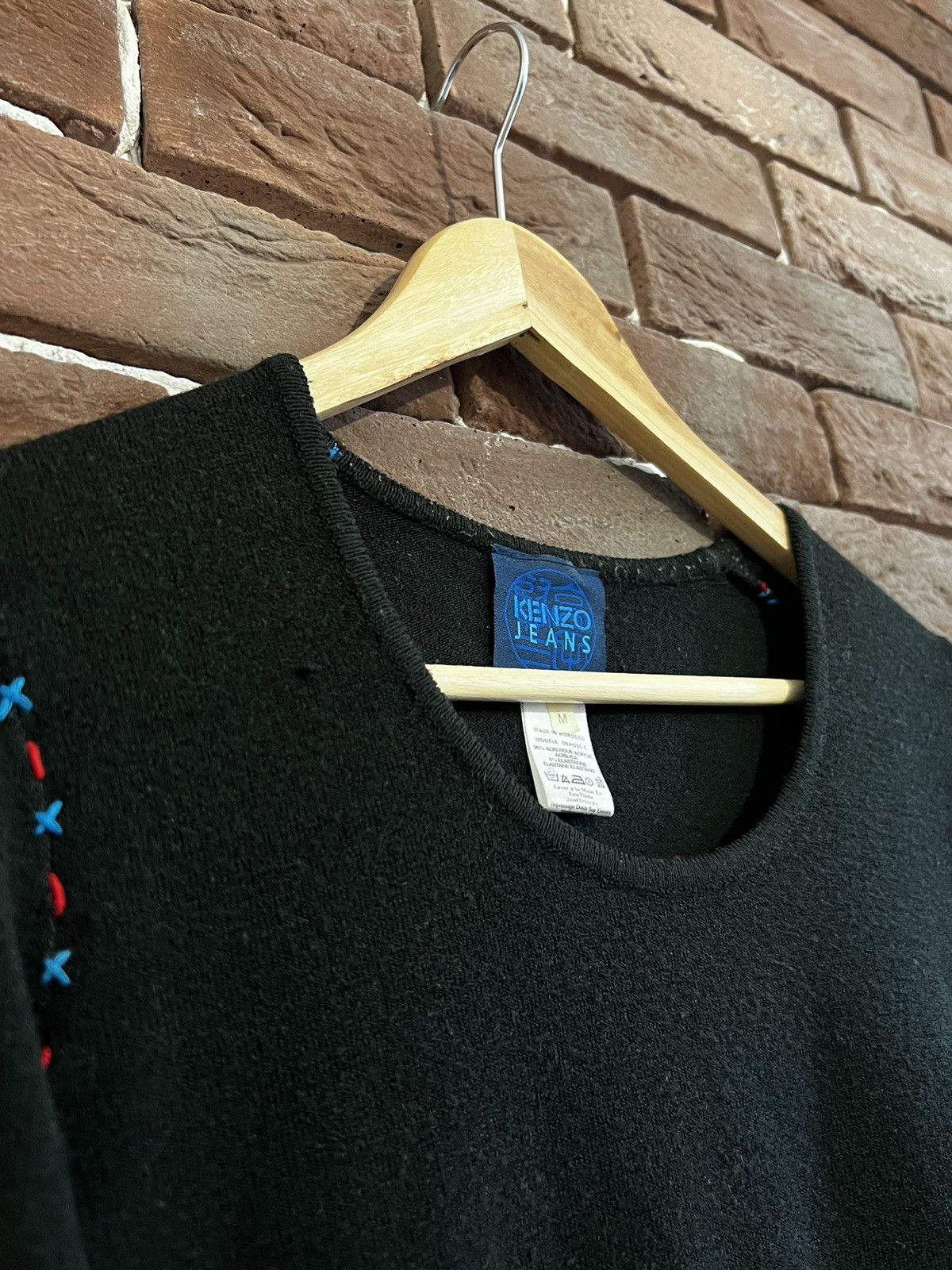 Kenzo Rare Vintage Kenzo Jeans Floral Knit Sweatshirt Womens Mediu Size M / US 6-8 / IT 42-44 - 6 Thumbnail