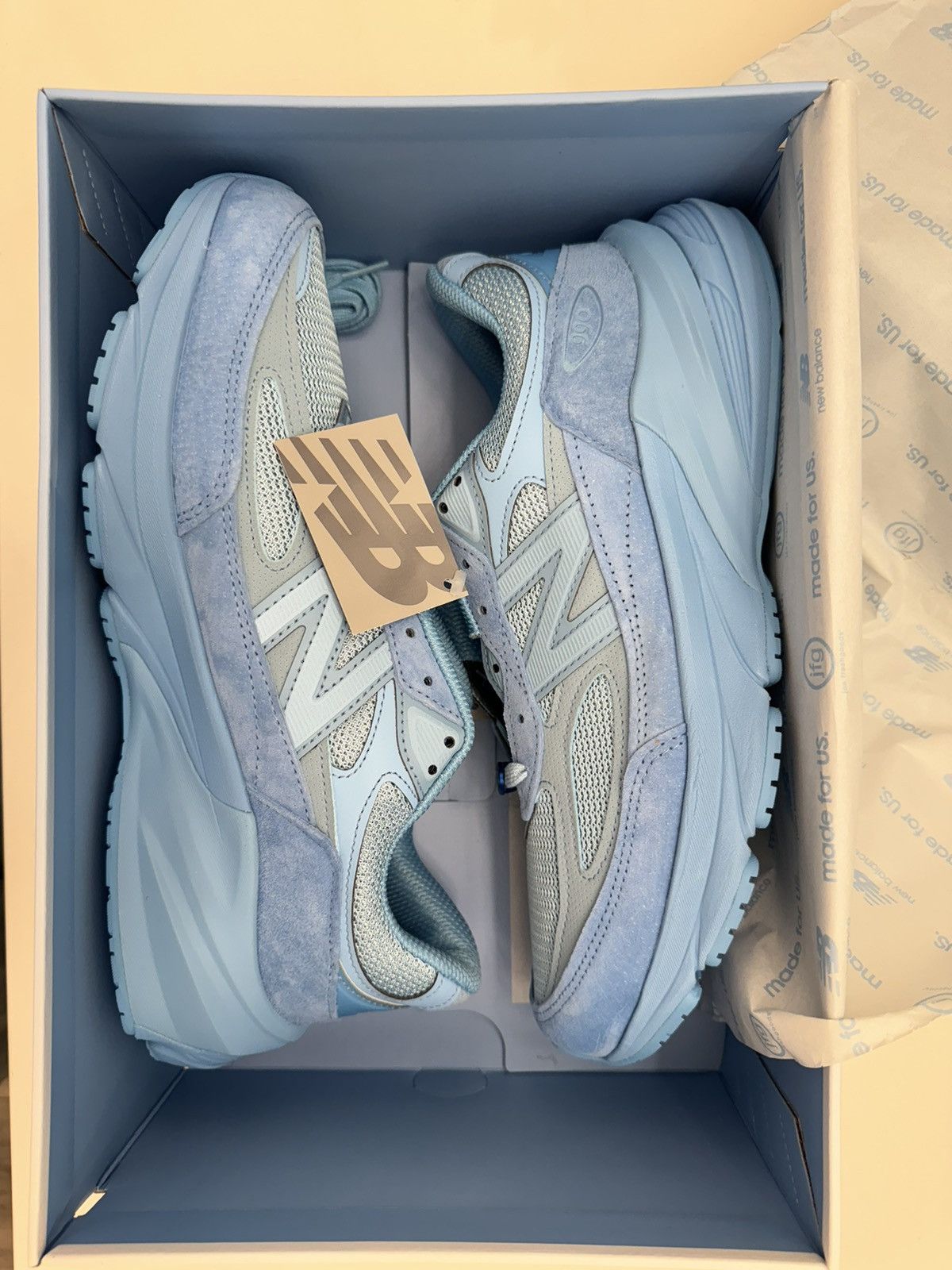 Joe Freshgoods × New Balance New Balance 990v6 MiUSA Joe Freshgoods Prom Blue Size US 10 / EU 43 - 1 Thumbnail