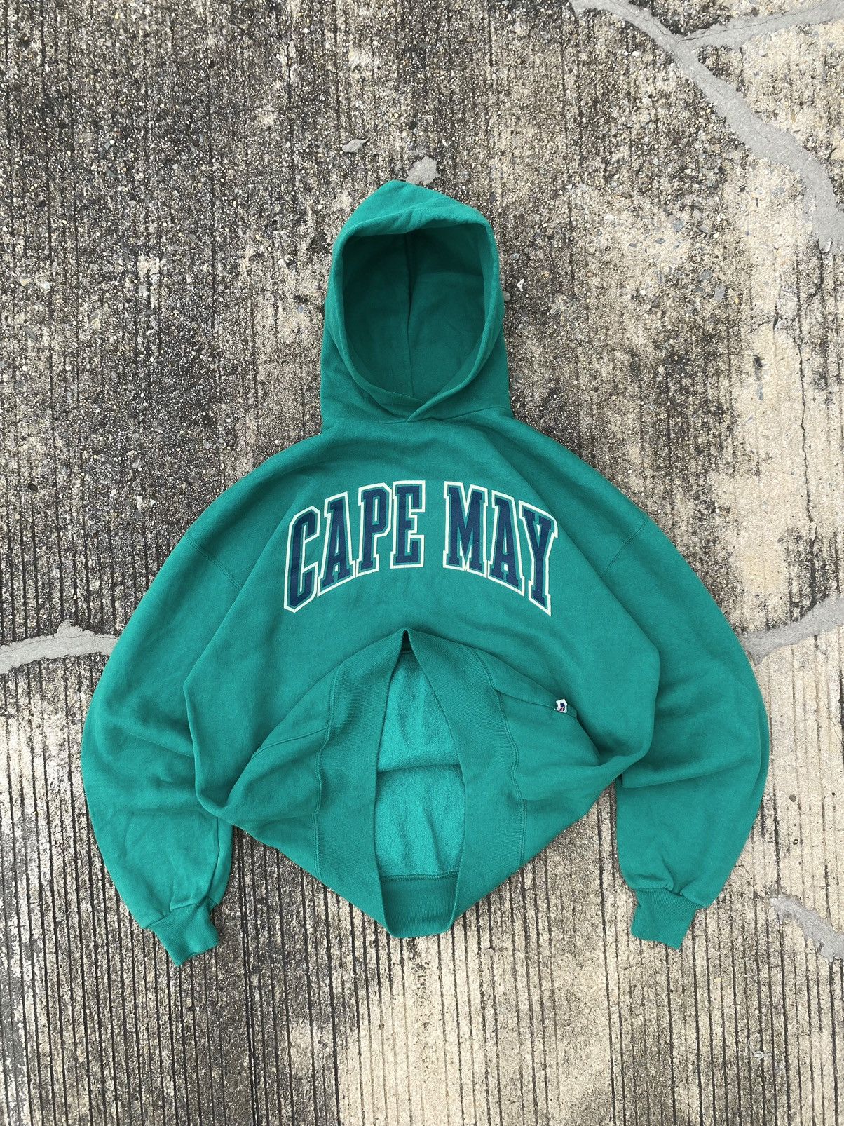 Russell Athletic Vintage Russell Athletic Hoodie Mint Green Size US XL / EU 56 / 4 - 4 Thumbnail