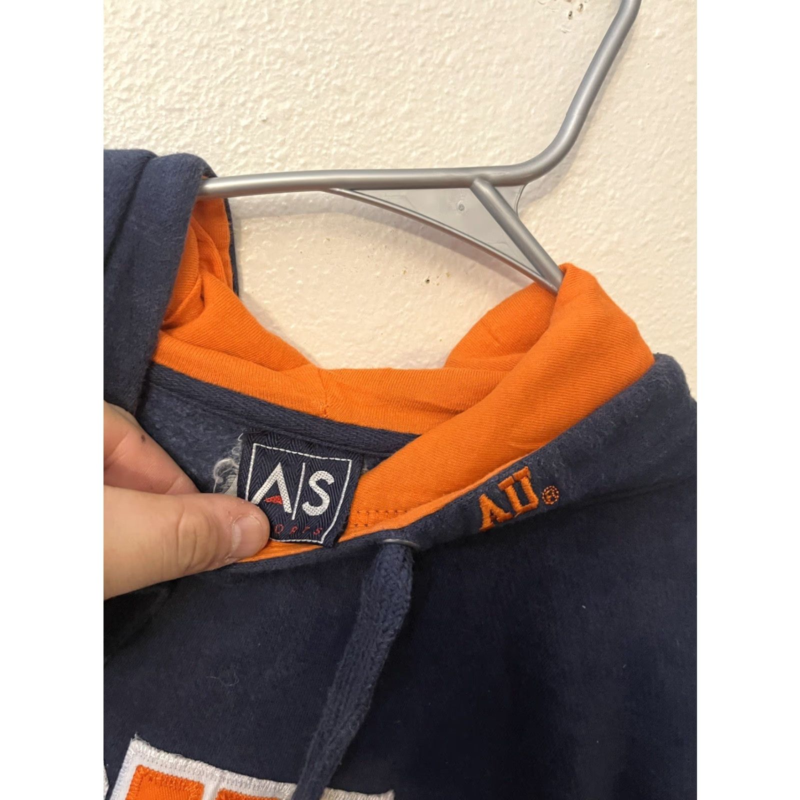Vintage Auburn Tigers Stadium Athletics Hoodie Navy Orange Men XL VTG Embroidered Logo Pullover Hooded Sweatshirt Size US XL / EU 56 / 4 - 2 Thumbnail
