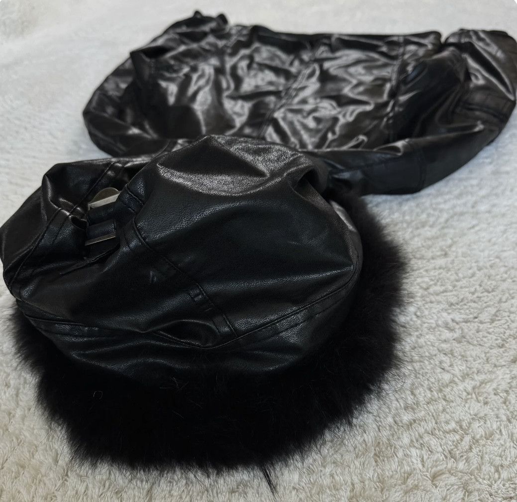 GOSTAR DE FUGA Fuga Fur Hood Clasp Closure Leather Jacket Size US S / EU 44-46 / 1 - 7 Thumbnail