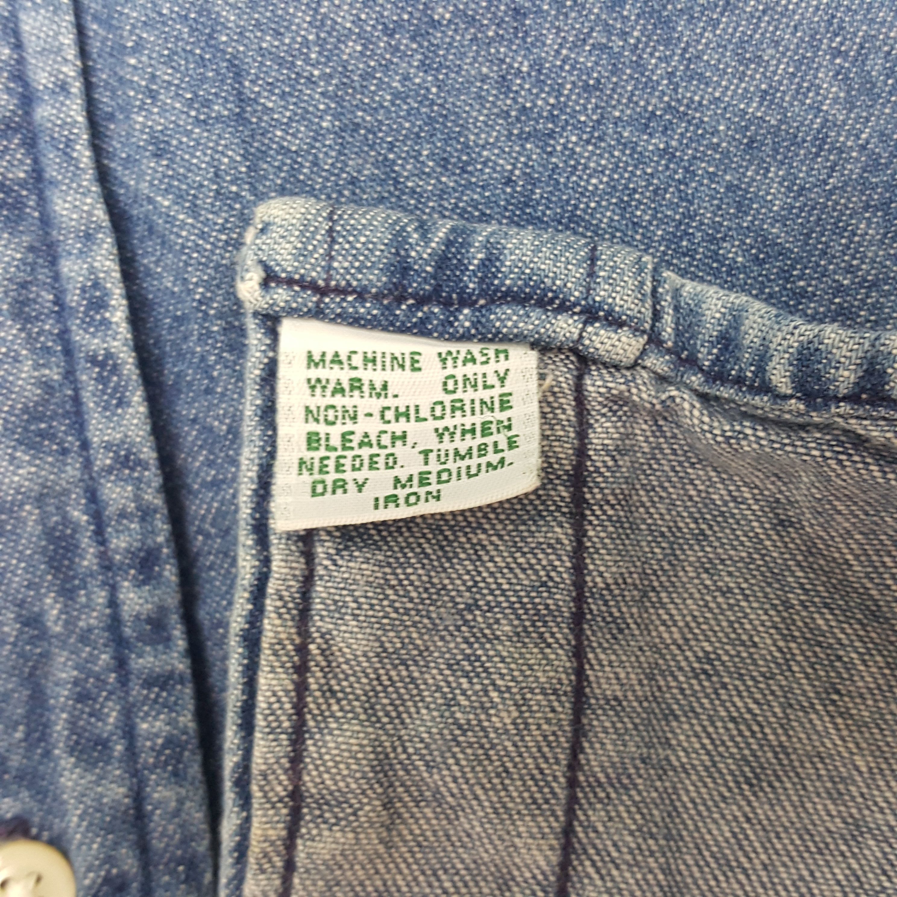 Polo Ralph Lauren × Vintage Vintage Polo Ralph Lauren Denim Button Up Shirt Size US S / EU 44-46 / 1 - 8 Thumbnail