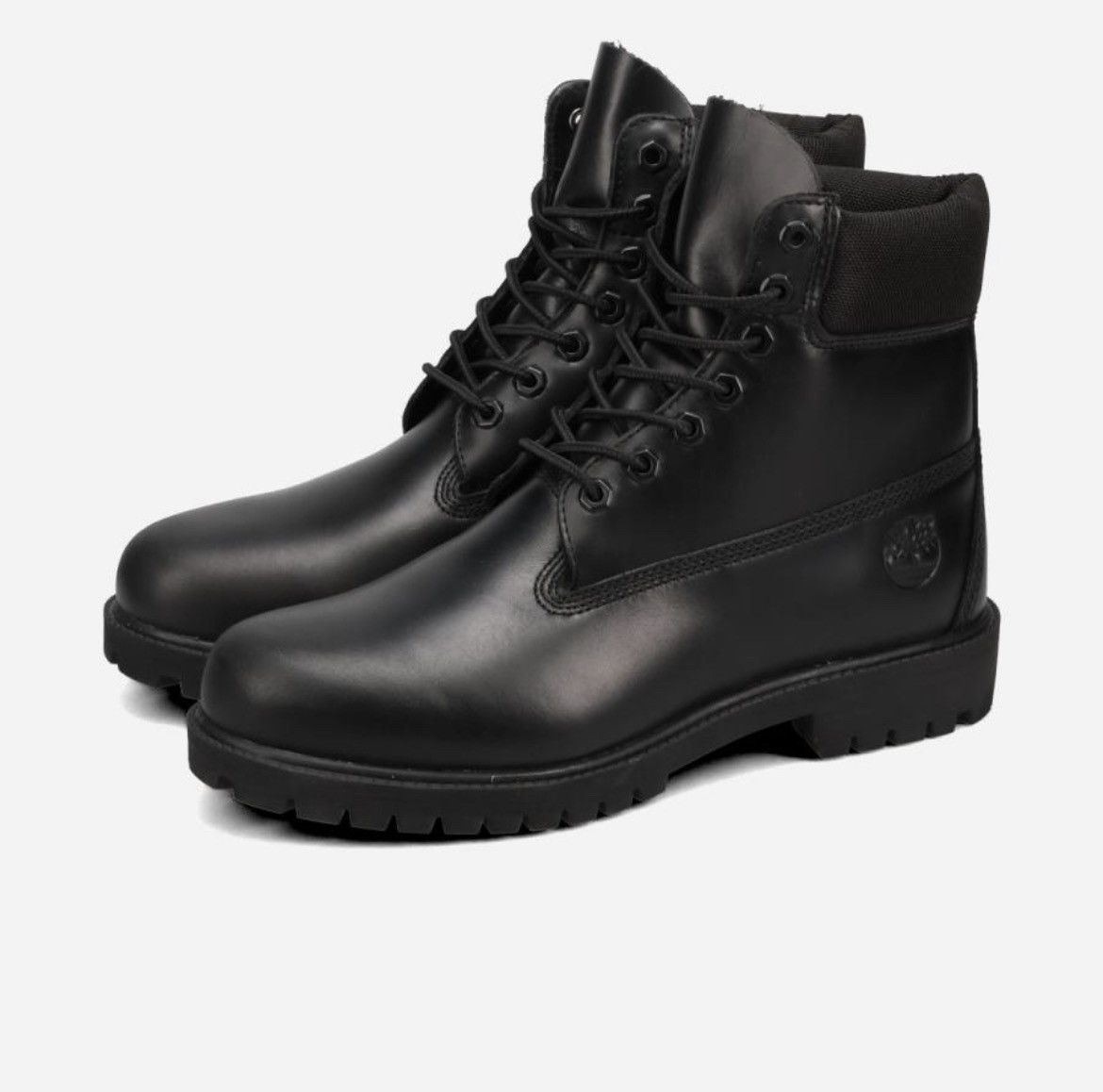Timberland Black Leather 6in Premium Boots WP size