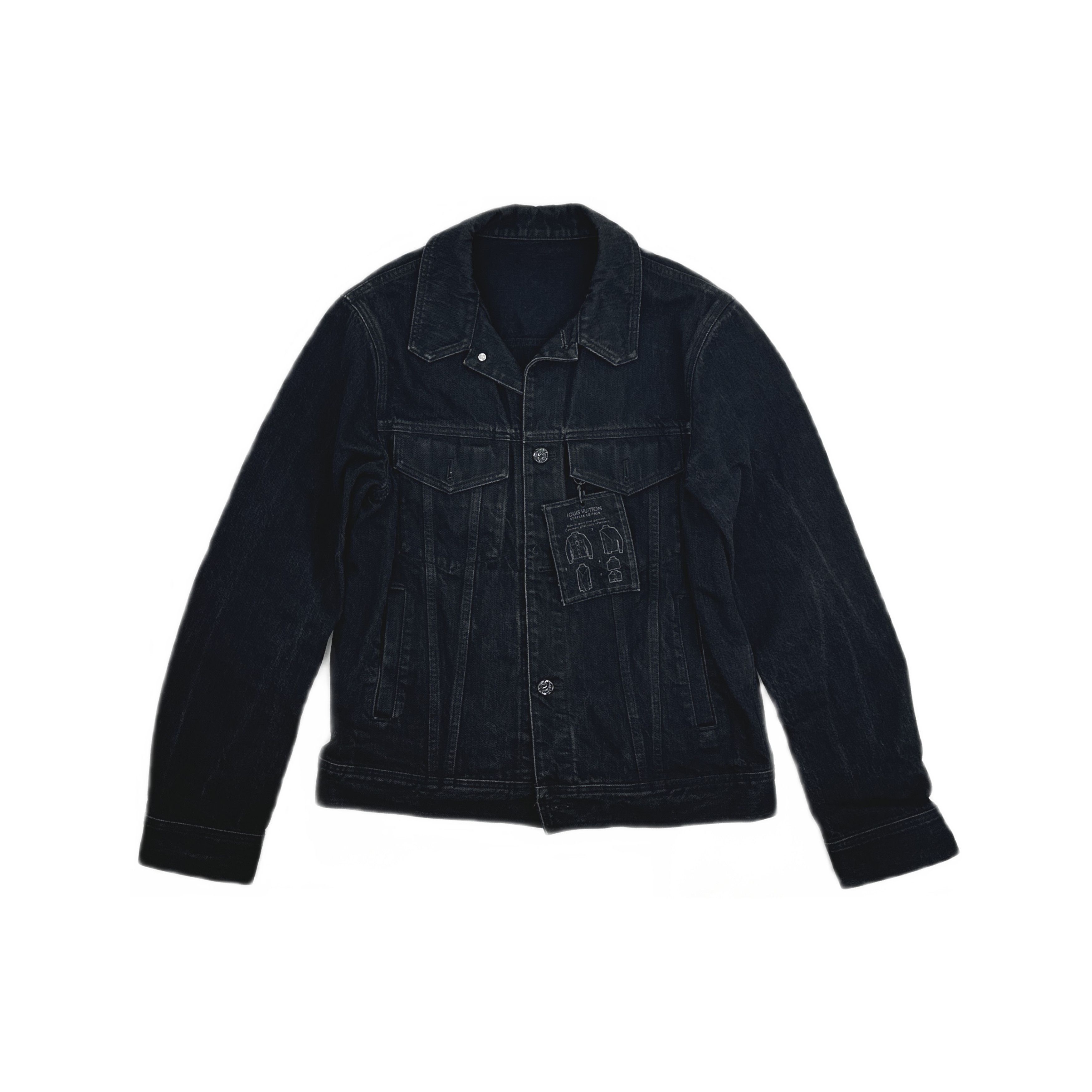 Louis Vuitton LOUIS VUITTON Washed Denim Trucker Jacket 48 Size US M / EU 48-50 / 2 - 1 Thumbnail