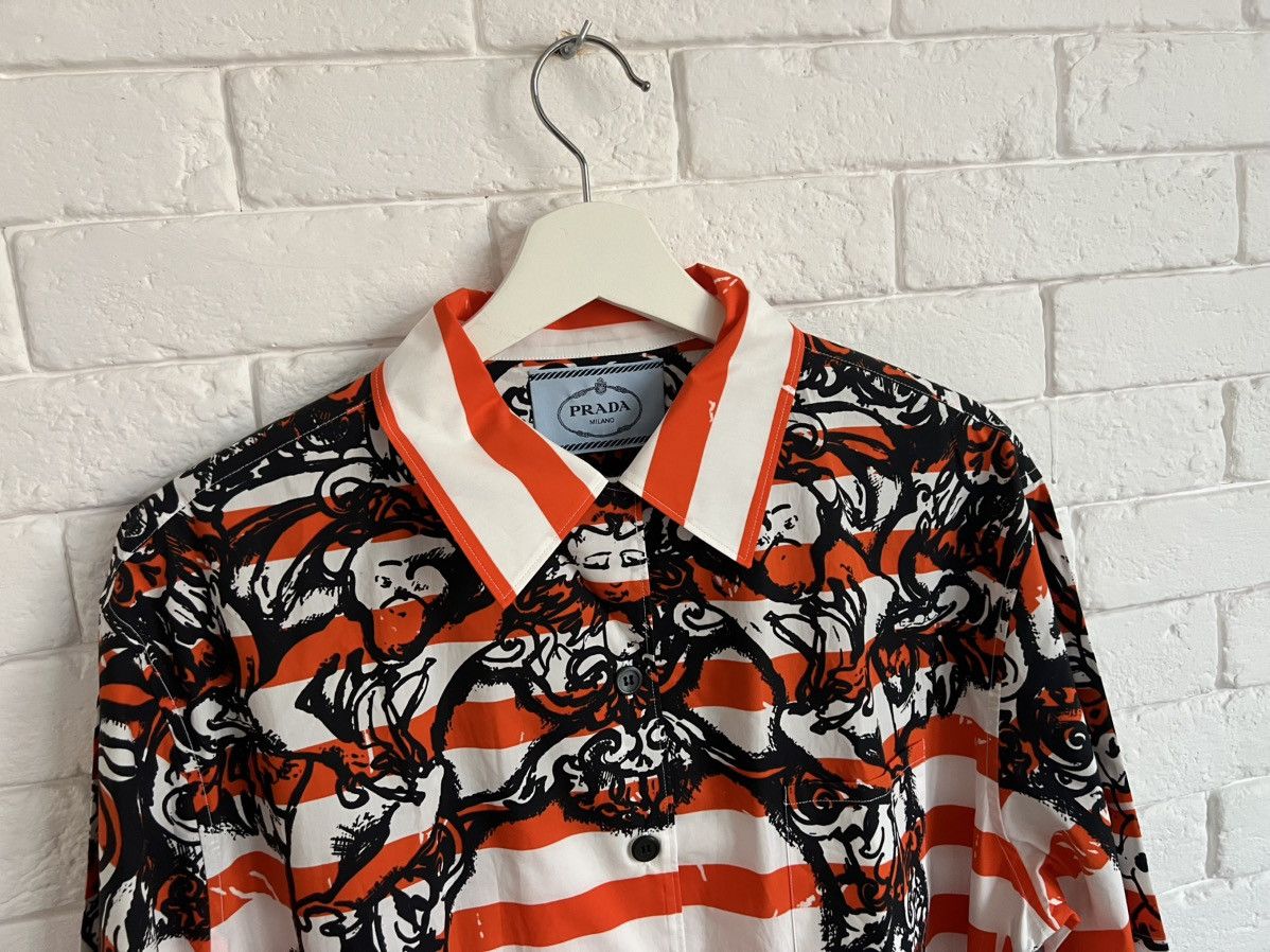 Prada AW2018 Monkey Cherub shirt Size US L / EU 52-54 / 3 - 2 Thumbnail
