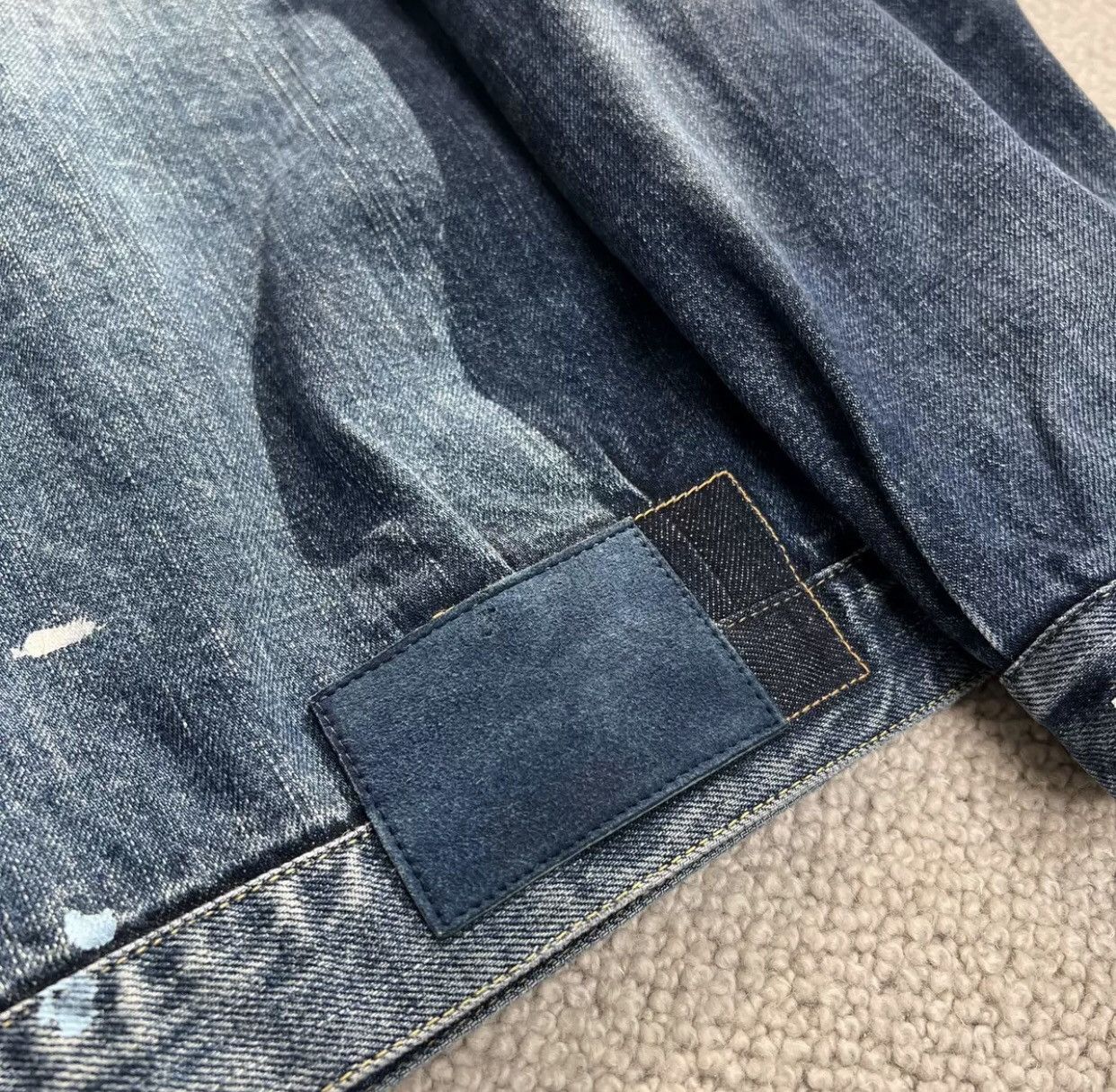 Visvim VISVIM SS 101XX JKT DMGD-1010 Ink-splash-wash Jean jacket Size US XL / EU 56 / 4 - 5 Thumbnail