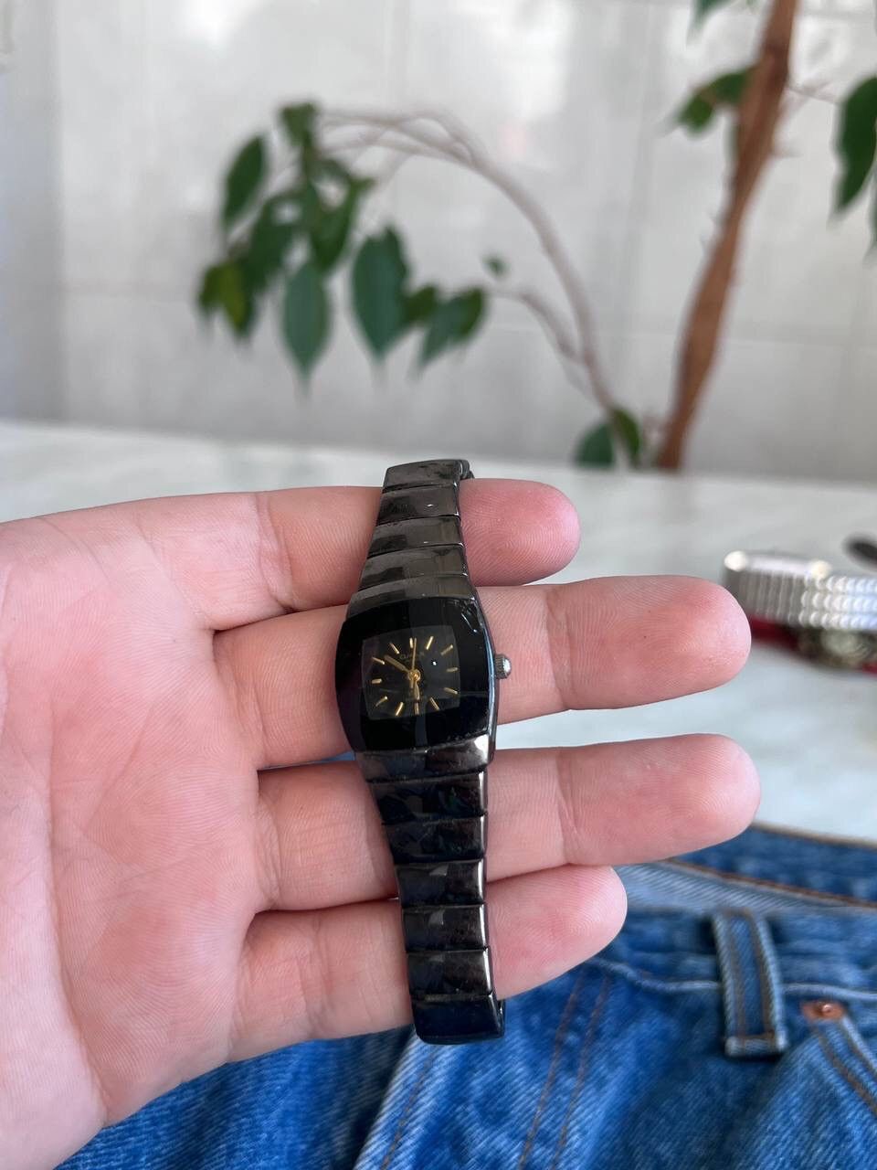 Japanese Brand × Vintage Vintage Japanese style futuristic Steel Black Watch Omax 00s Size ONE SIZE - 4 Thumbnail