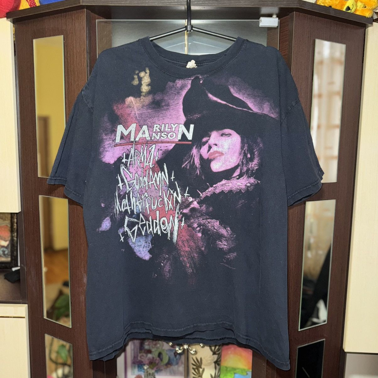 Band Tees Vintage 2009 Marilyn Manson “We’re From America” T-Shirt Size US XL / EU 56 / 4 - 1 Thumbnail