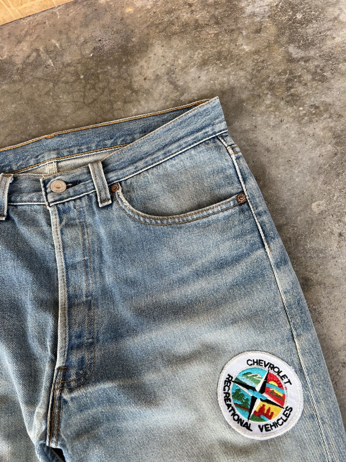 Jean × Levi's Vintage Levis 501 distressed patches Jean Size US 30 / EU 46 - 9 Thumbnail