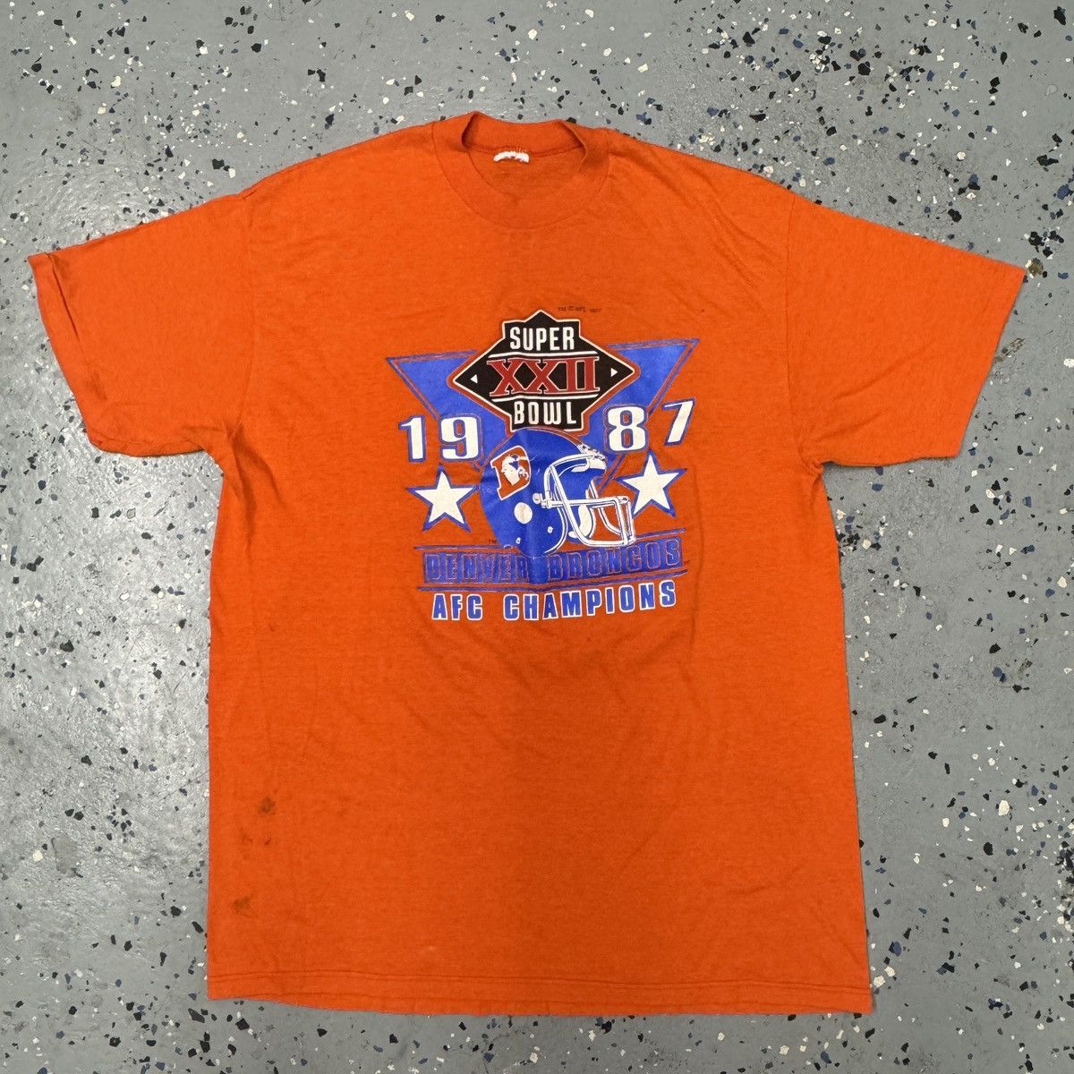 NFL × Vintage Vintage 80s 1987 Denver Broncos Super Bowl XXII Shirt L Size US L / EU 52-54 / 3 - 1 Thumbnail