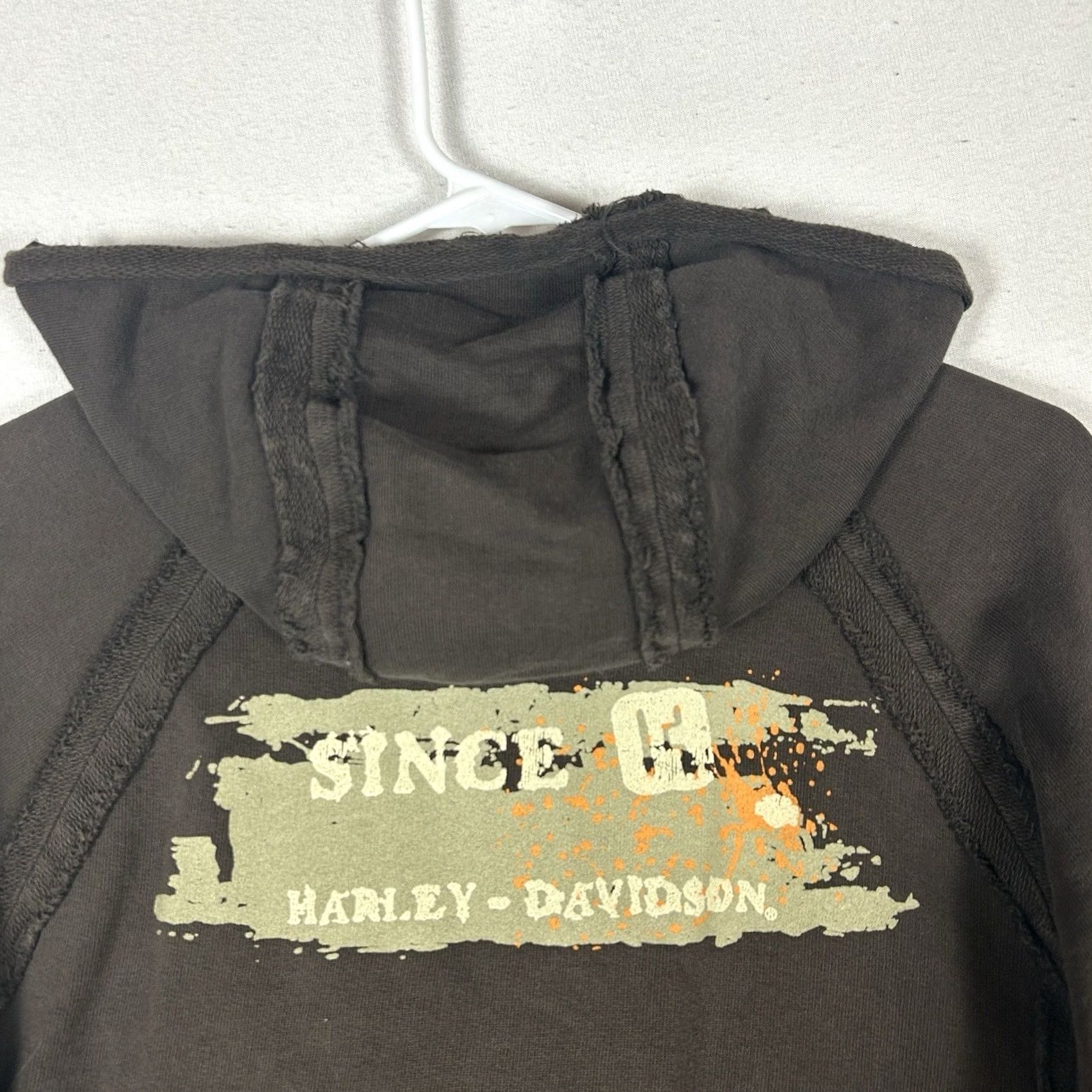 Harley Davidson Harley-Davidson Full Zip Hoodie Womens Size Medium Brown Logo HDMC Size M / US 6-8 / IT 42-44 - 7 Thumbnail
