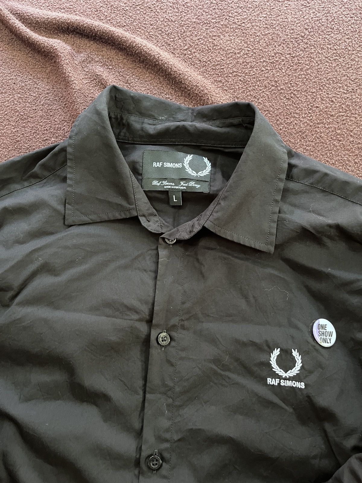 SS22 Raf Simons x Fred Perry Blue In Black patch