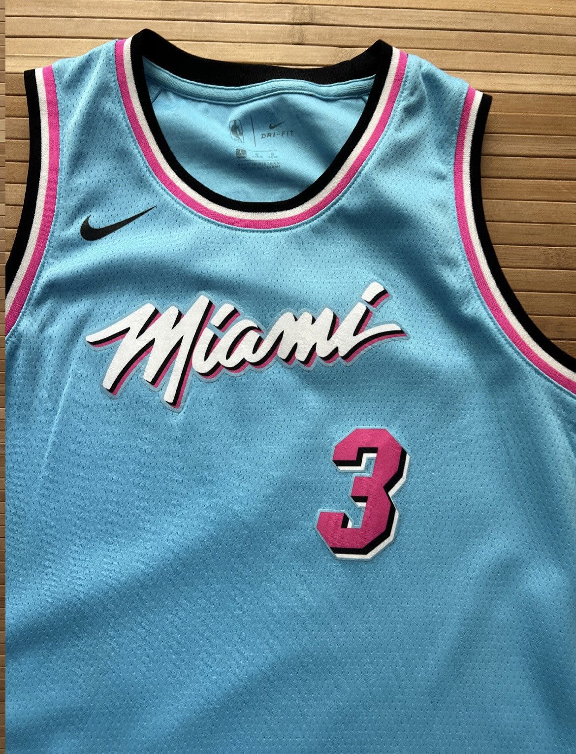 Nike Nike Wade Miami Heat Vice Nights Blue Pink Jersey Size US M / EU 48-50 / 2 - 3 Thumbnail