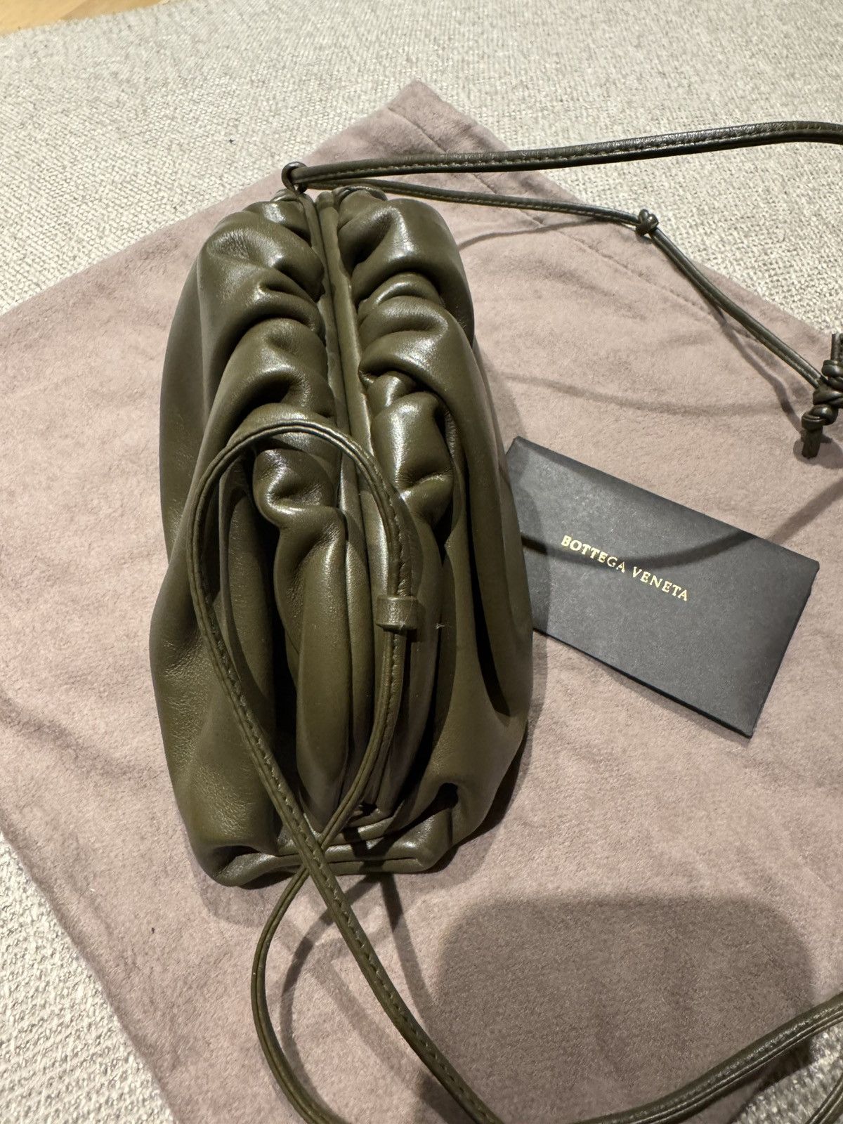 Bottega Veneta Bottega Veneta Kaki Mini Pouch Size ONE SIZE - 2 Thumbnail