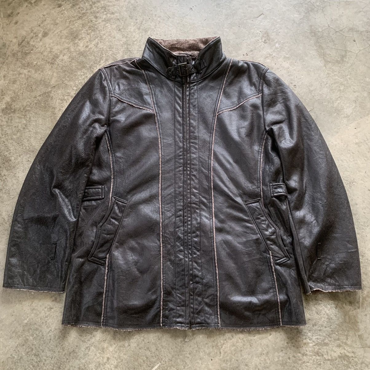 If Six Was Nine × Renoma × Tornado Mart Renoma Paris Opium Style Leather Jacket Size US XL / EU 56 / 4 - 1 Thumbnail