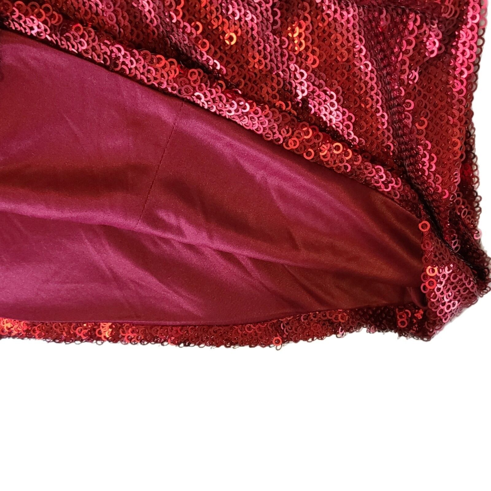 Monique Lhuillier Monique Lhuillier NWT $550 Red Sequin Mini Dress, Size 10 Size L / US 10 / IT 46 - 7 Thumbnail