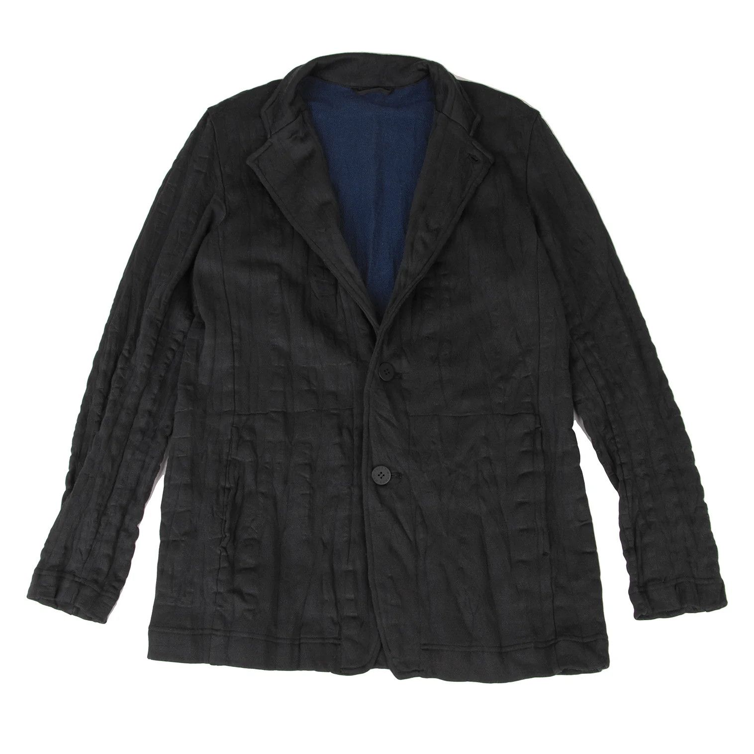 Issey Miyake Poly Cotton Shibori Jersey Set Up in Black Size 3 Size US L / EU 52-54 / 3 - 2 Thumbnail