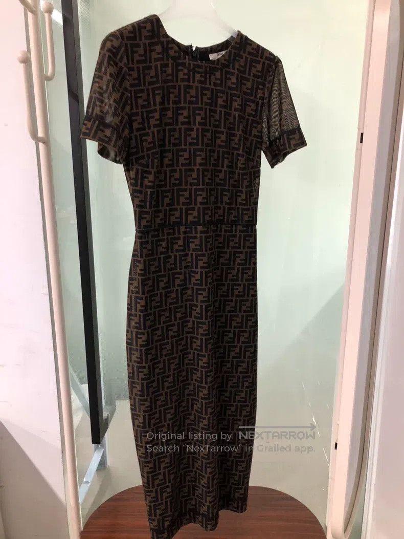 Fendi Fendi All-Print Dress Size XS / US 0-2 / IT 36-38 - 1 Thumbnail
