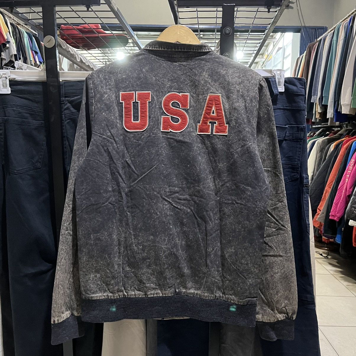 Hysteric Glamour Aspesi Blu USA Washed Coach Jacket / ifsixwasnine/LGB Style Size US M / EU 48-50 / 2 - 10 Thumbnail