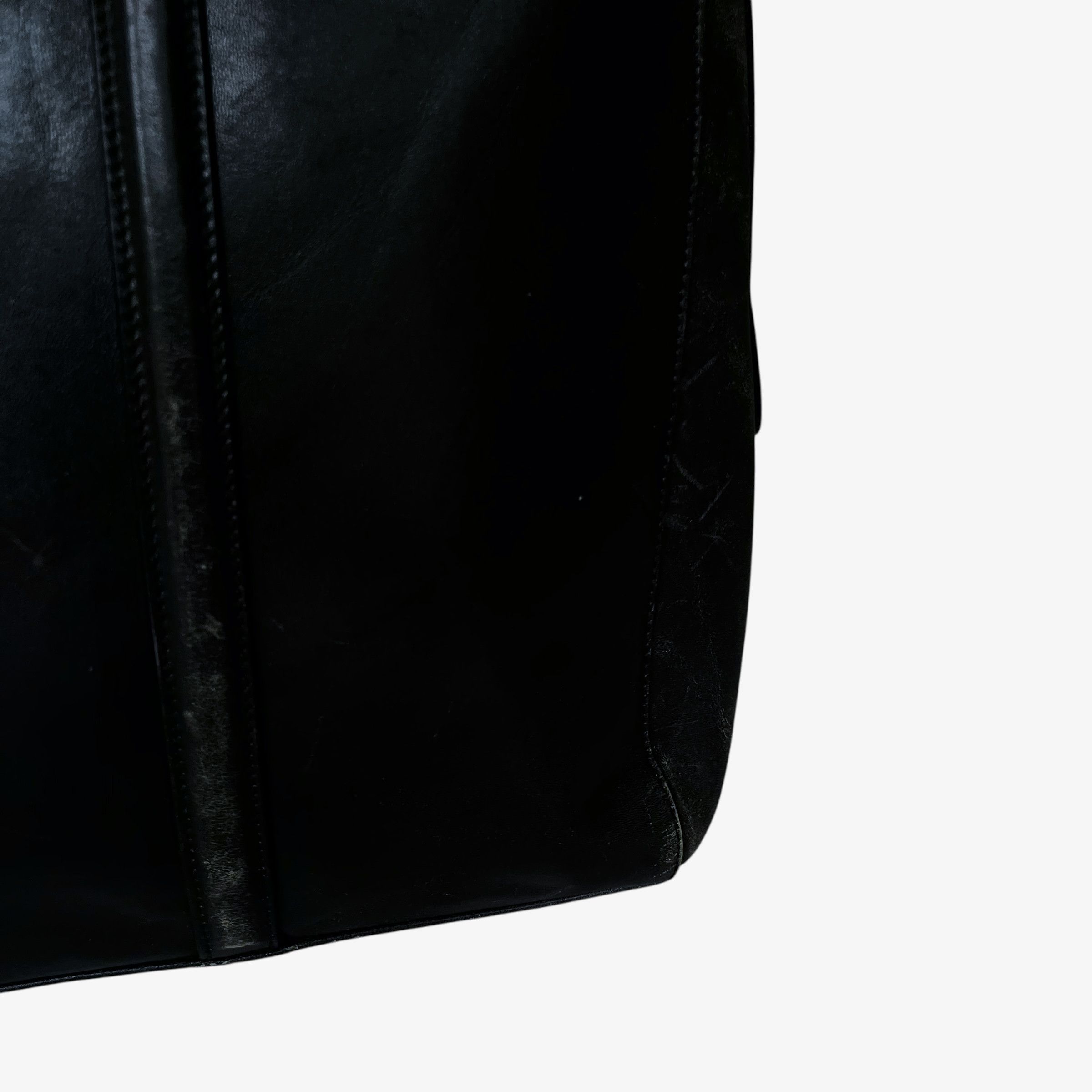Etienne Aigner Vintage 90s Etienne Aigner Black Leather Handbag Size ONE SIZE - 5 Thumbnail