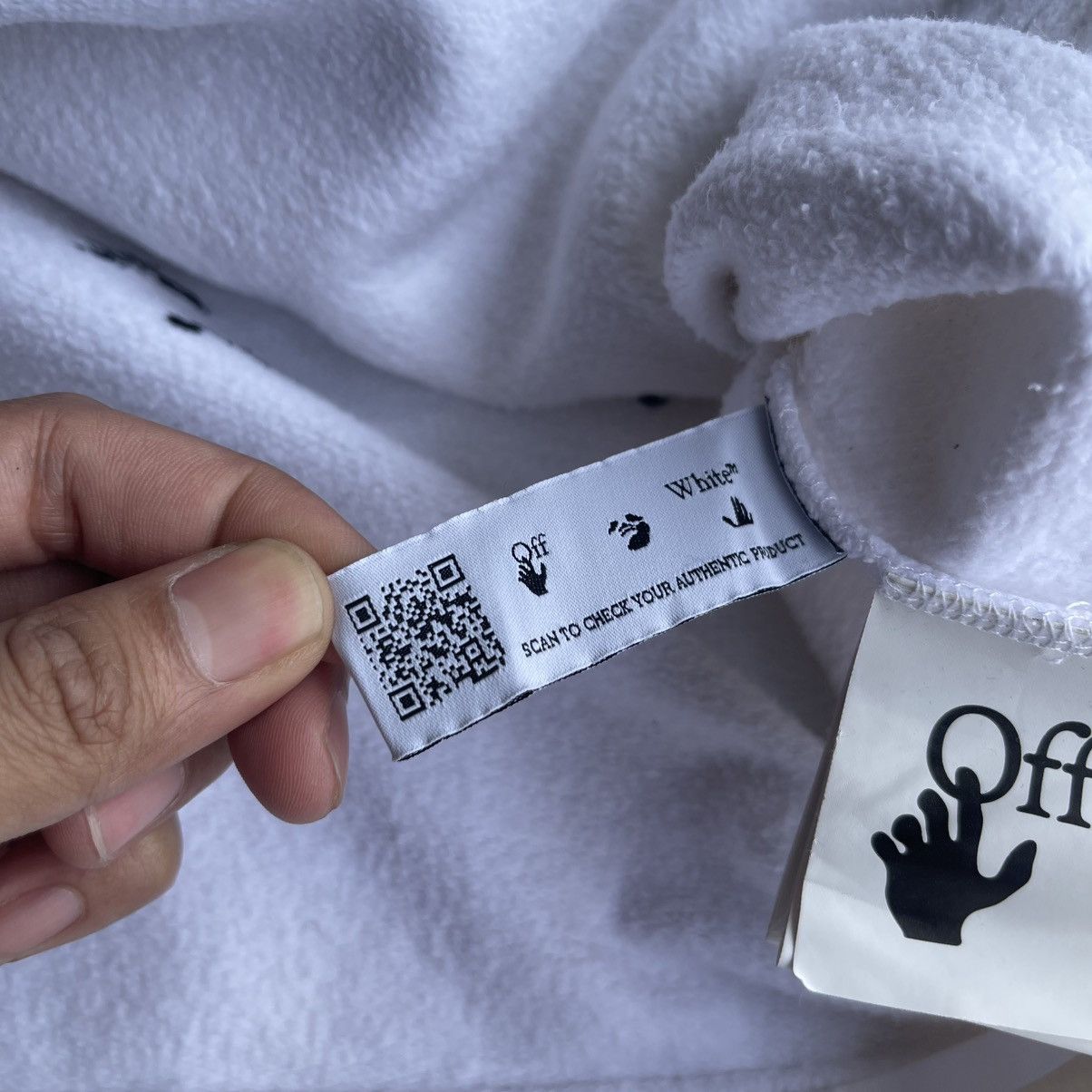 Off-White Off White Hoodie Black Paint Splatter (Refer Photo) Size US M / EU 48-50 / 2 - 19 Thumbnail